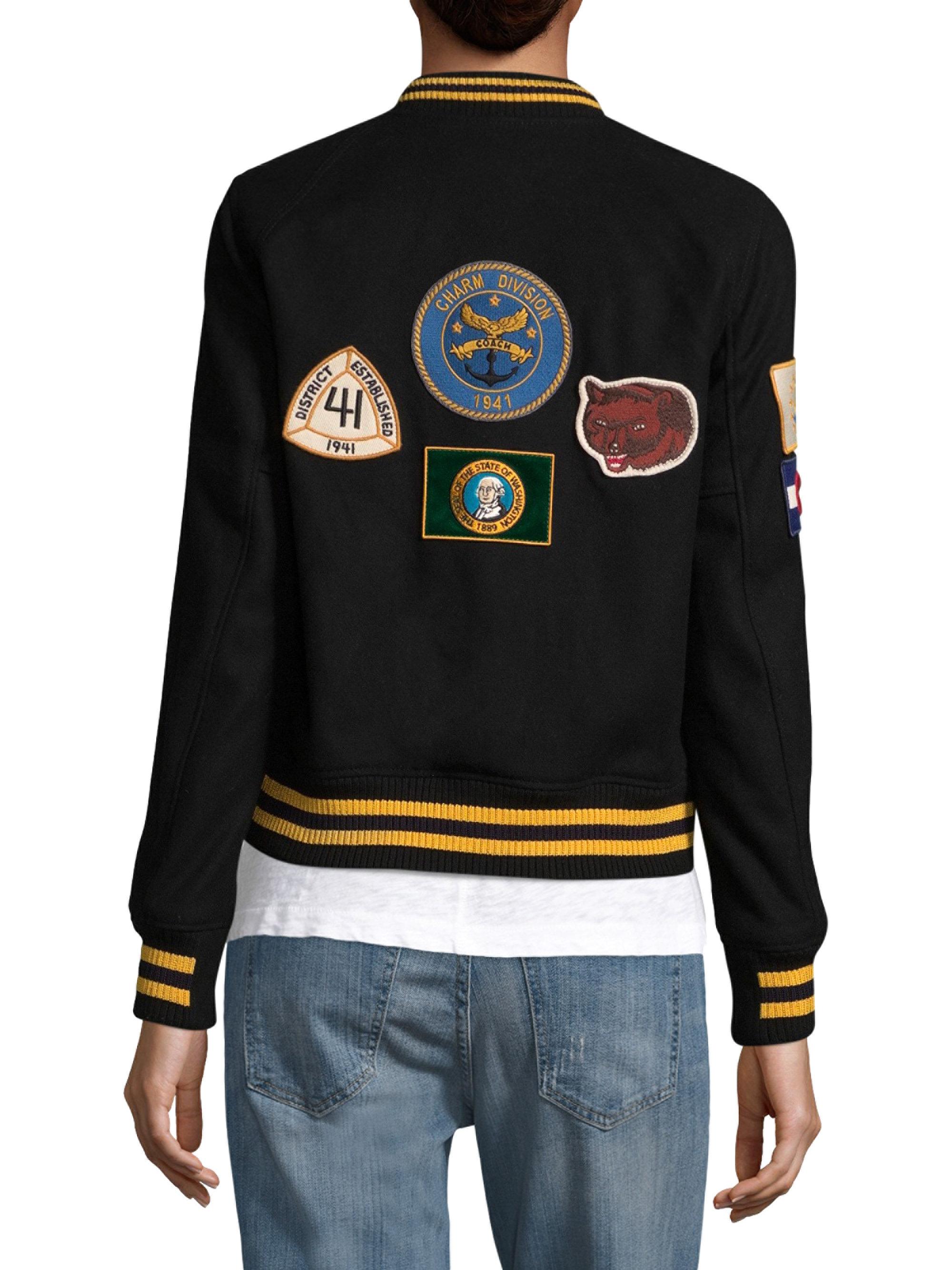 coach military jacket