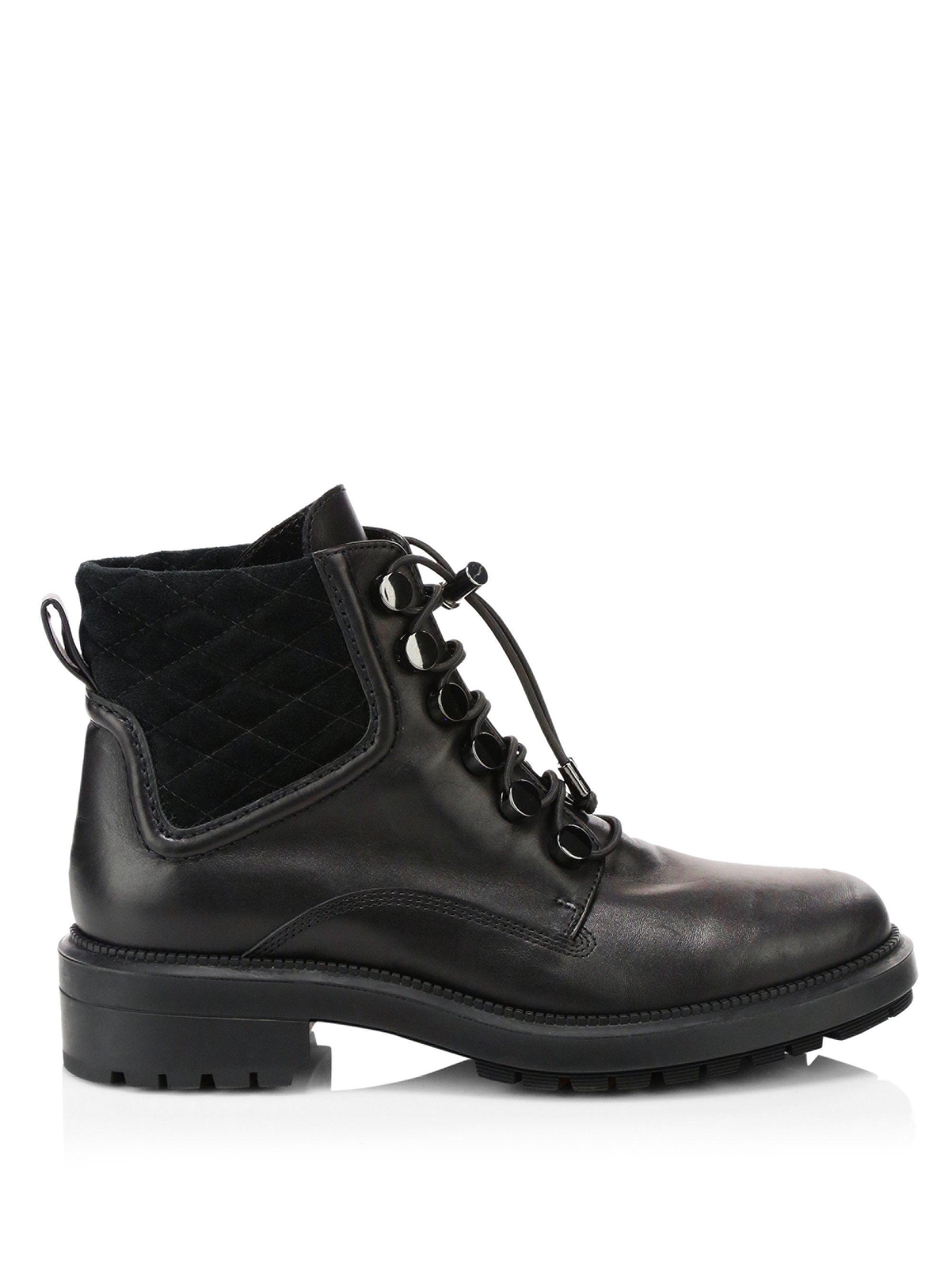 Aquatalia Linda Leather Combat Boot in 