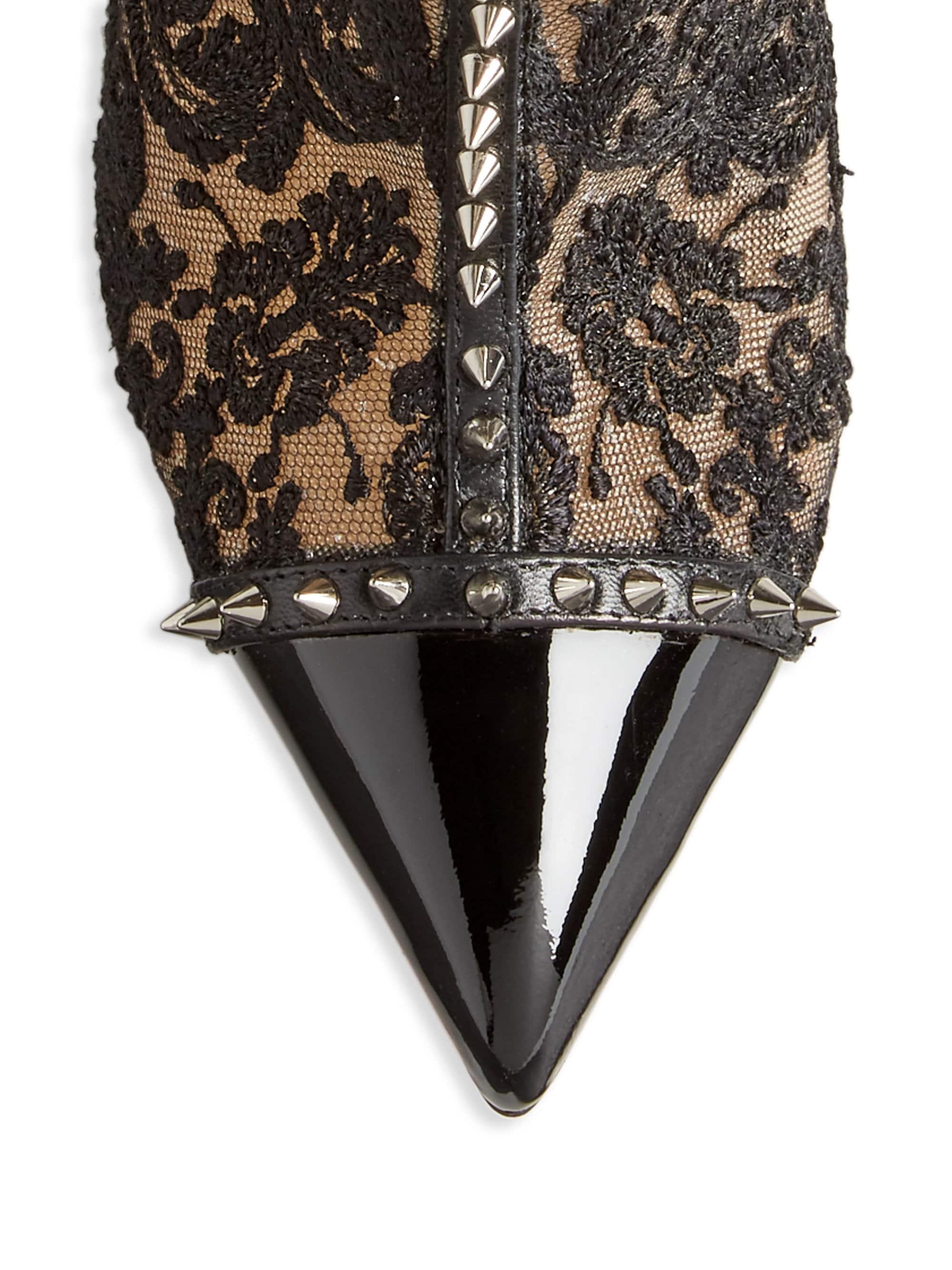 lace louboutin booties