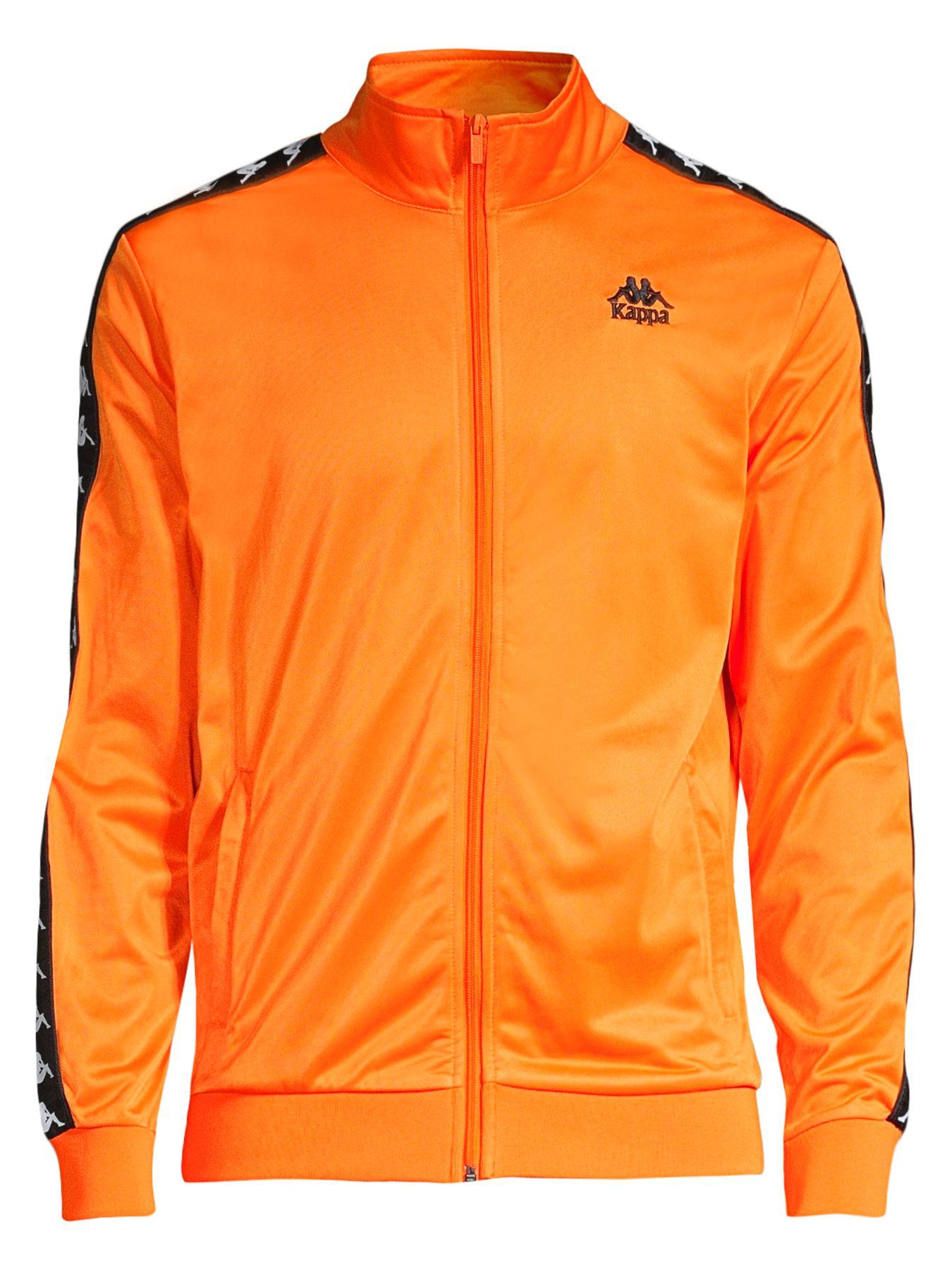 Kappa 222 Banda Track Jacket in Orange Black (Orange) for Men Lyst