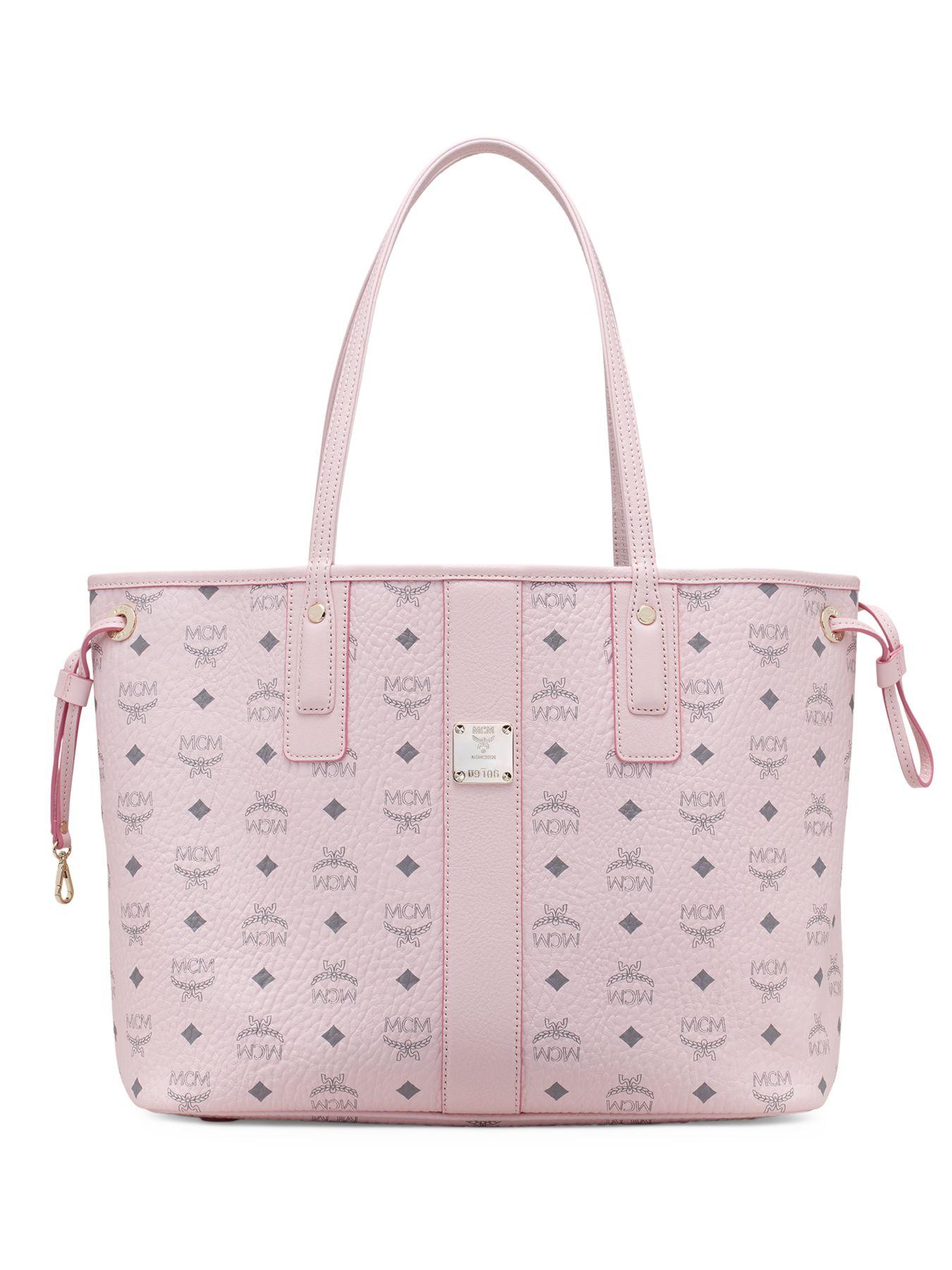 Mcm Outlet: tote bags for woman - Pink  Mcm tote bags MWPDSTA05 online at