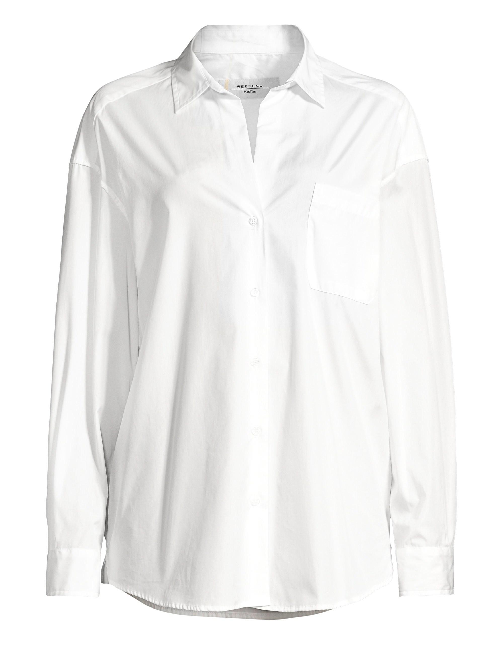 Weekend by Maxmara Women's Locusta Cotton Poplin Shirt - White - Lyst