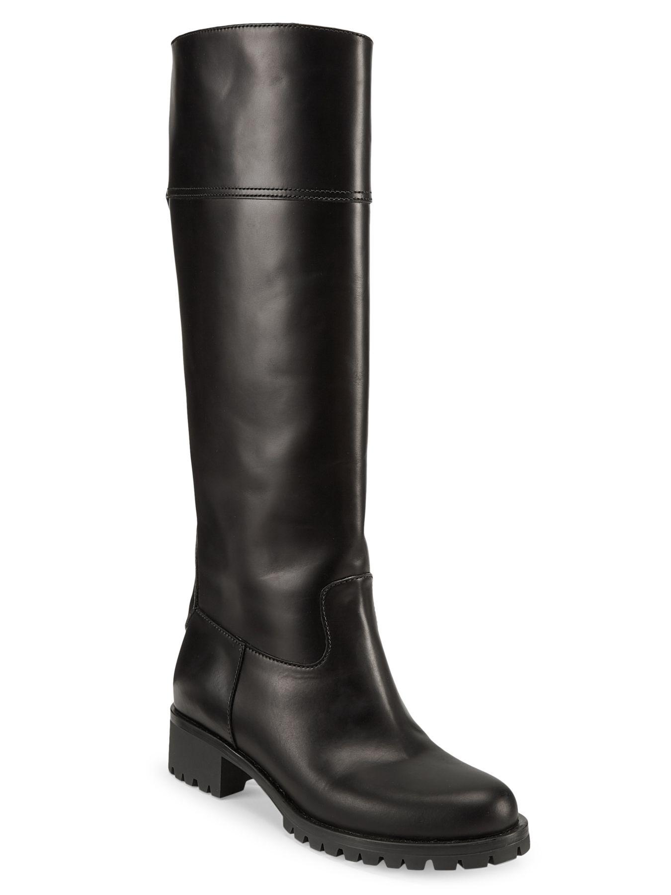 prada stretch leather tall boots