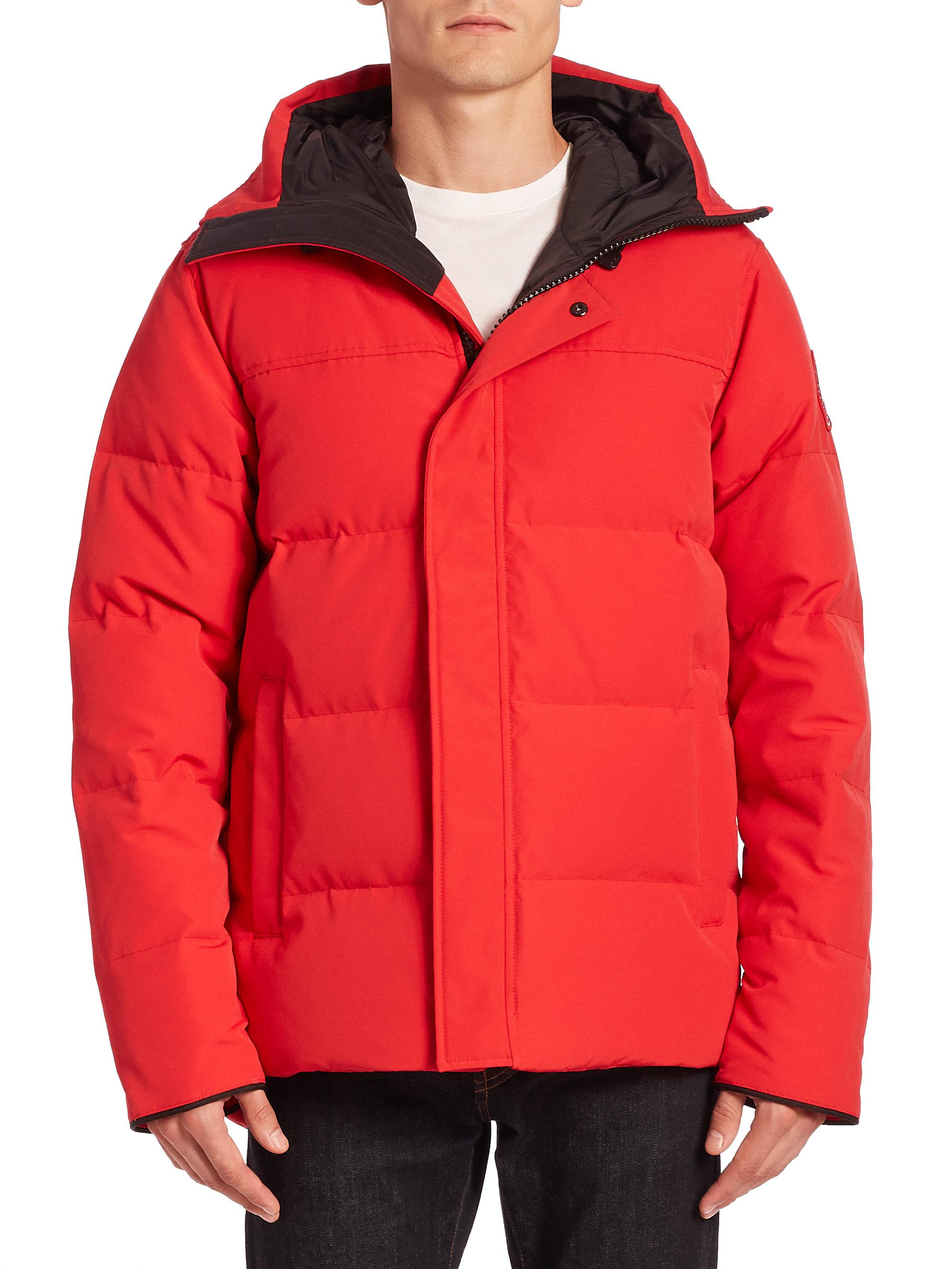 Canada Goose Synthetic Macmillan Parka in Red for Men - Lyst