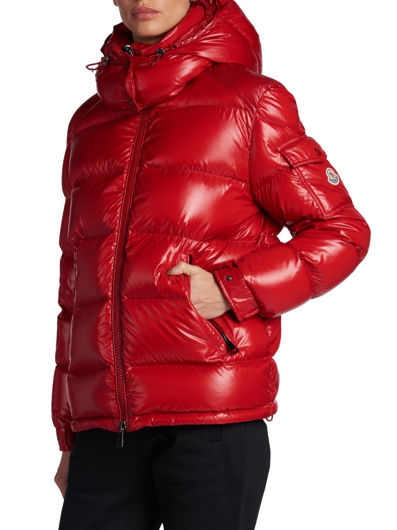 moncler maire shiny puffer jacket