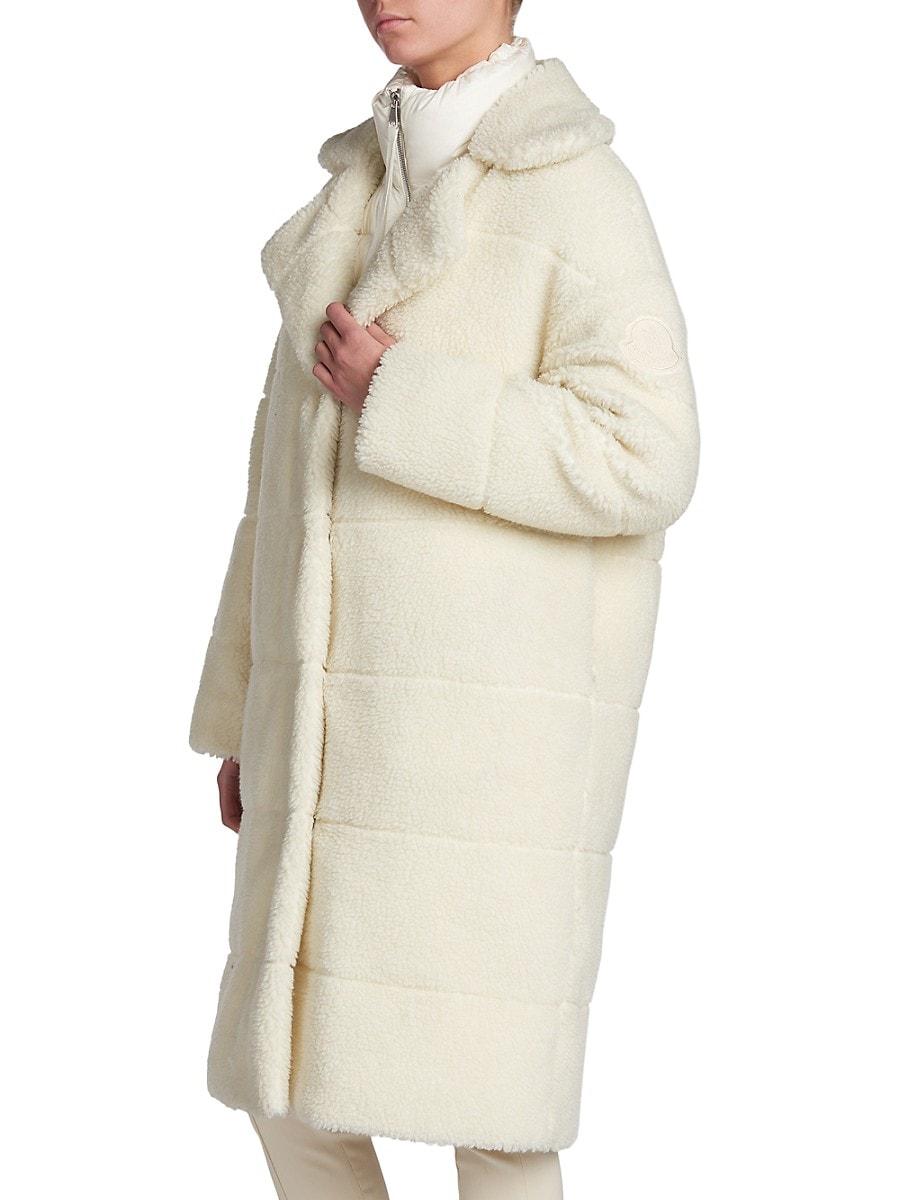 moncler bagaud faux fur coat