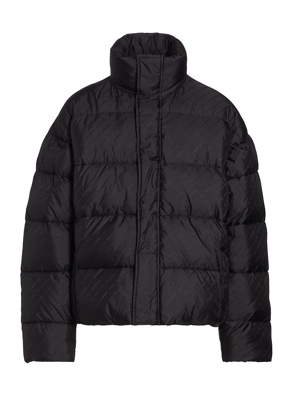 Balenciaga Jacquard Quilted Puffer Jacket in Black for Men | Lyst