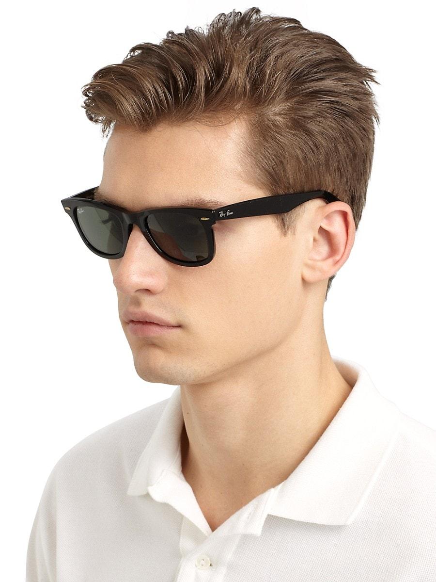 Ray-Ban Rb2140 50mm Classic Wayfarer Sunglasses in Black for Men | Lyst