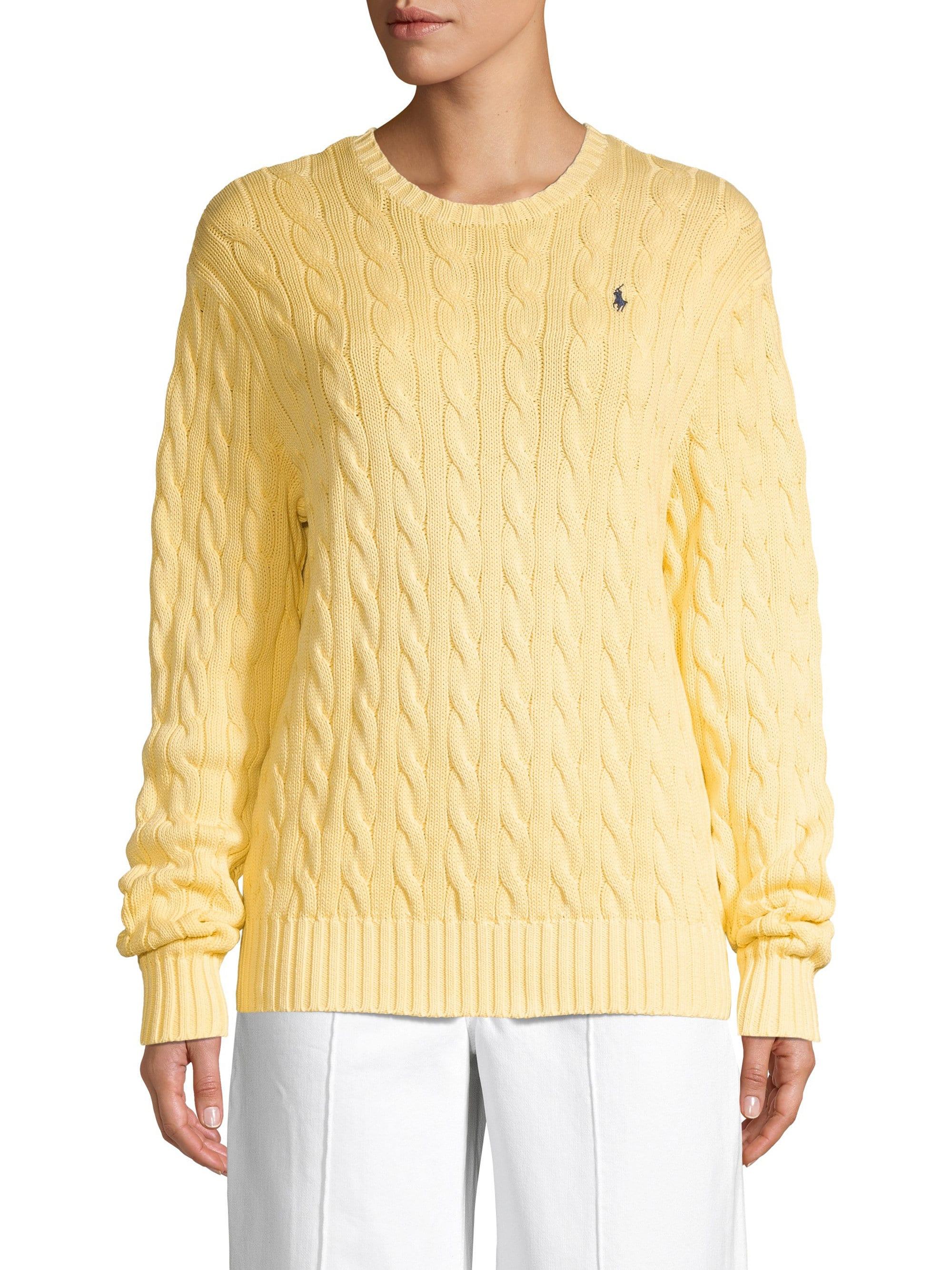 Lyst Polo Ralph Lauren Women's Cotton Cableknit Sweater