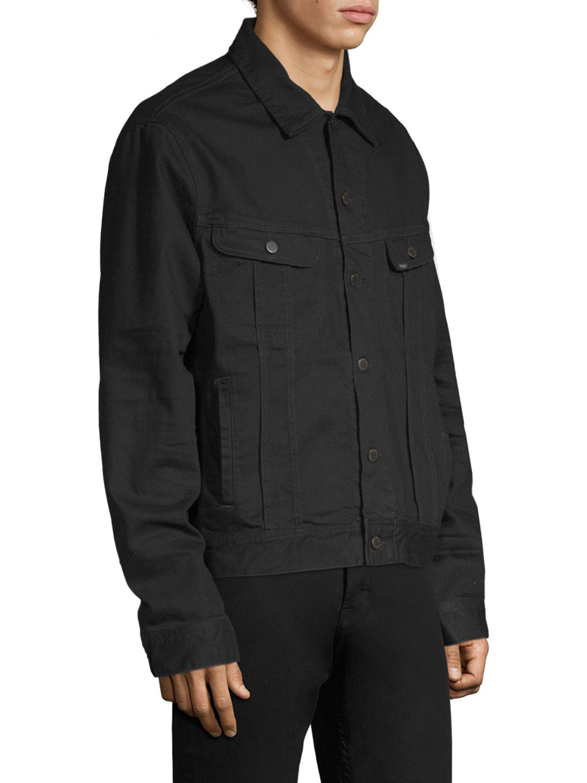 Polo Ralph Lauren Stretch Denim Trucker Jacket in Black for Men - Lyst