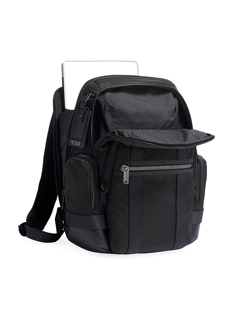 Tumi Alpha Nathan Expandable Backpack in Black for Men | Lyst
