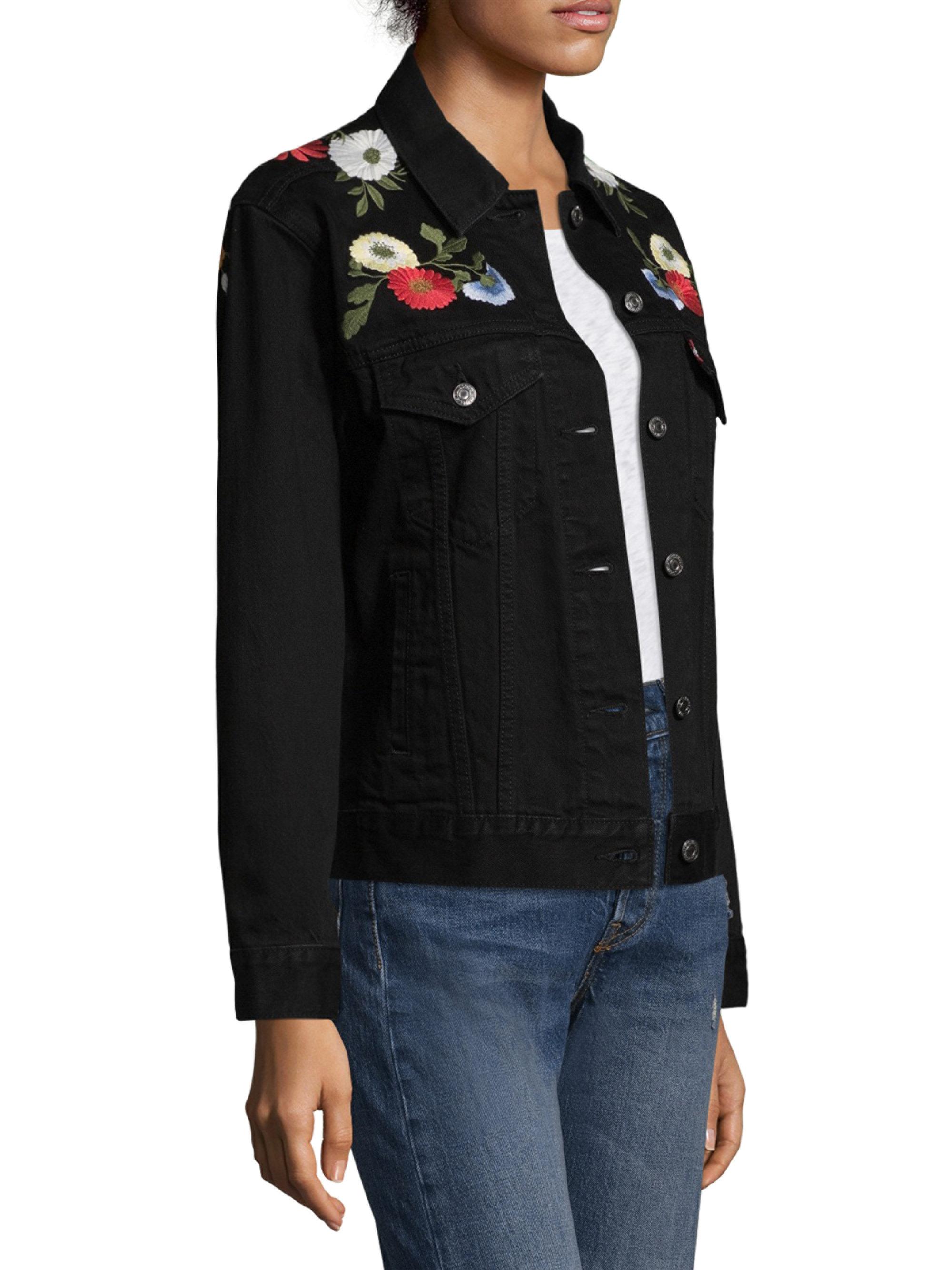 embroidered levi jacket