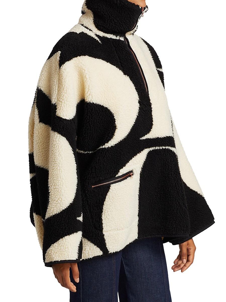 See by chloé multi pullover teddy coat deals