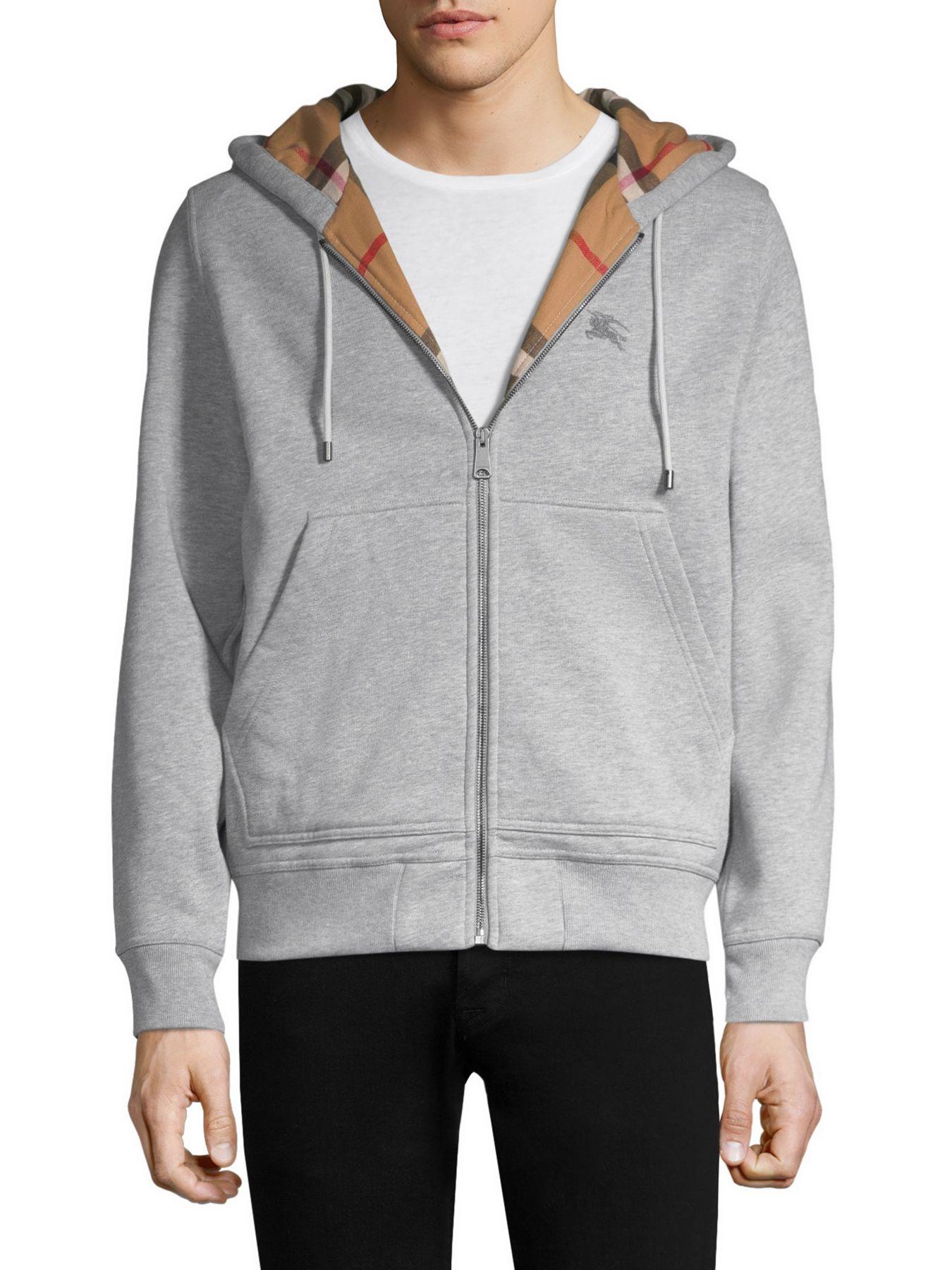 grey burberry sweatshirt