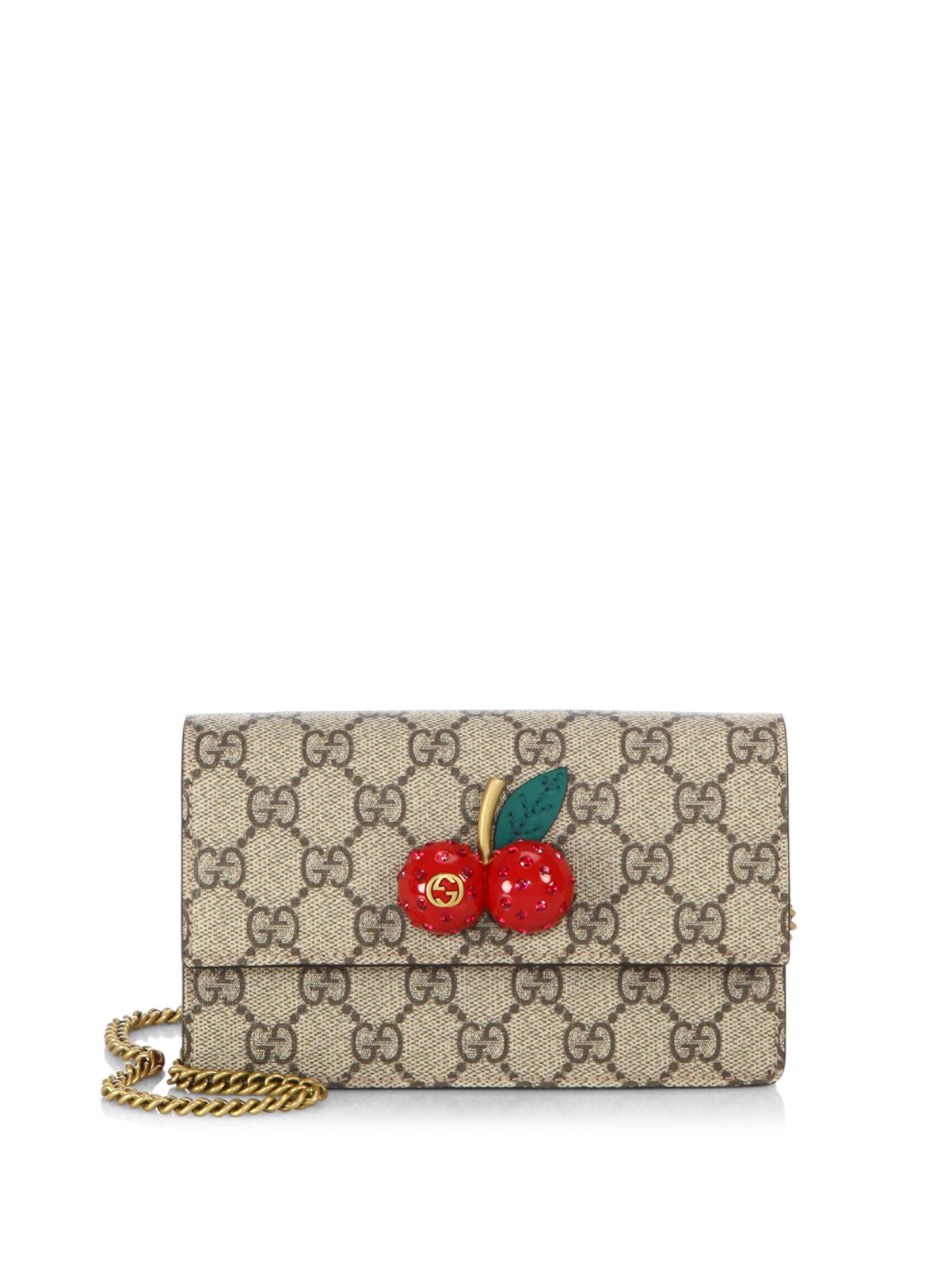 Gucci GG Supreme Cherry Wallet at the best price