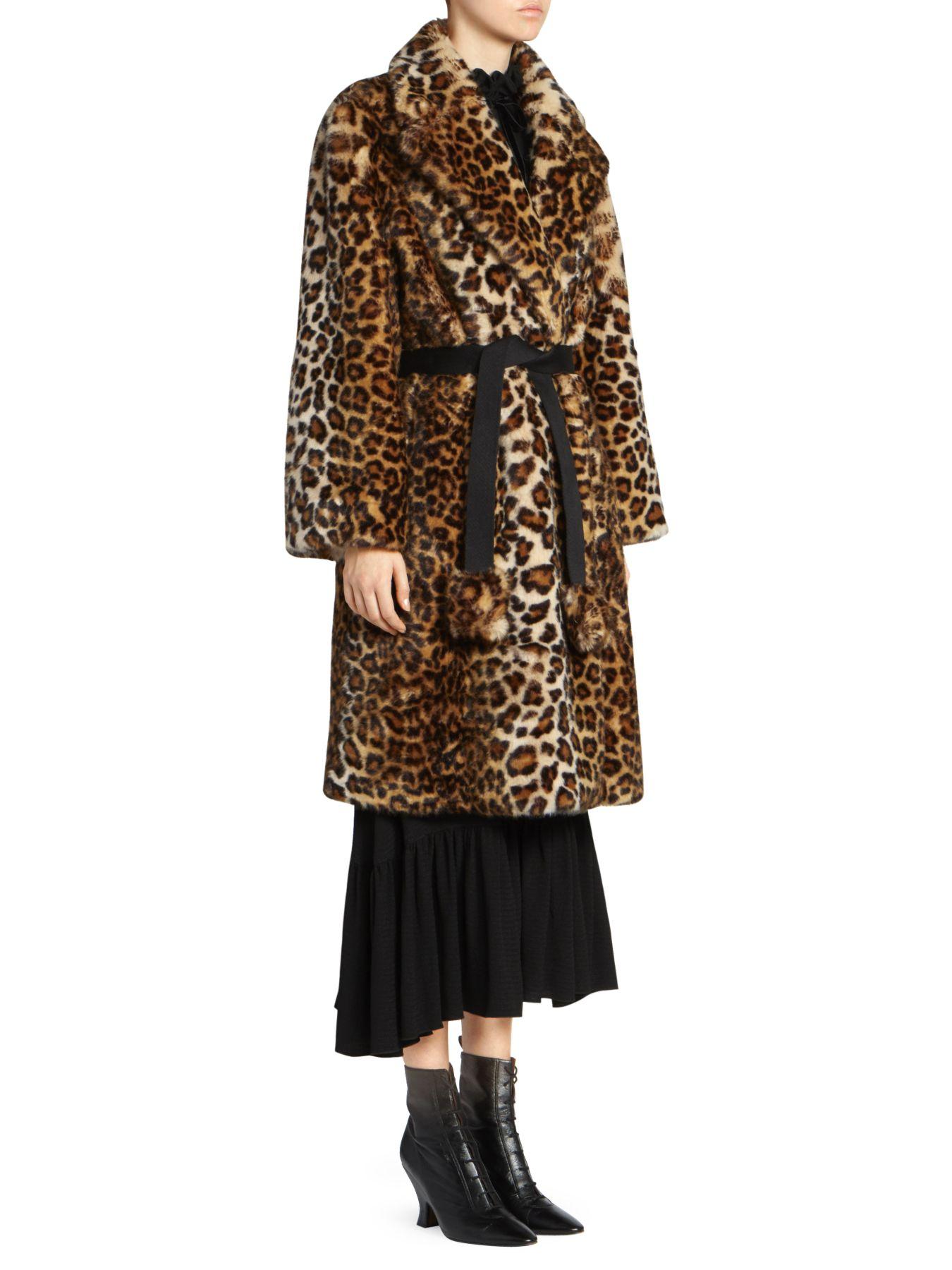 marc jacobs leopard coat