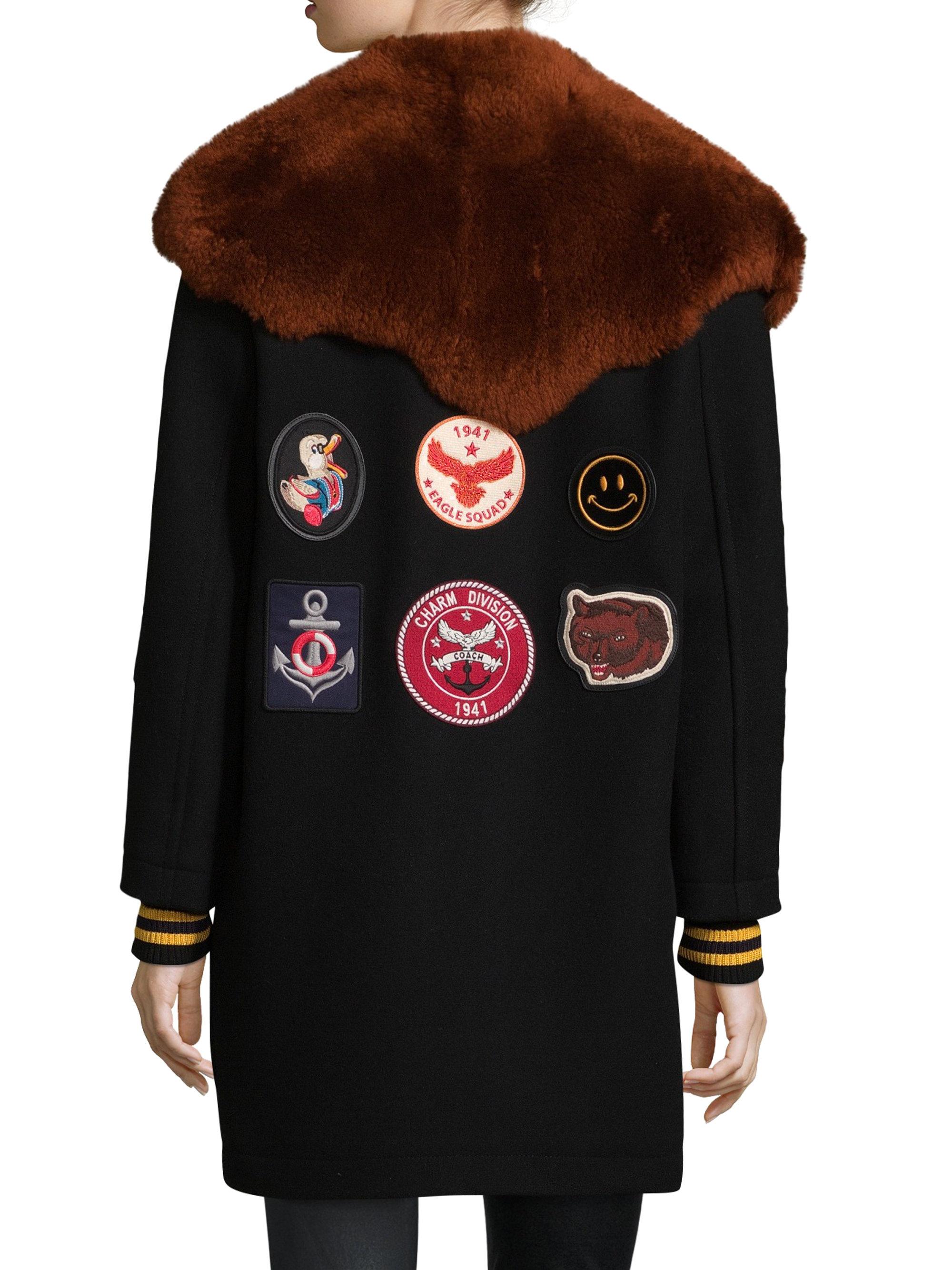 coach military jacket