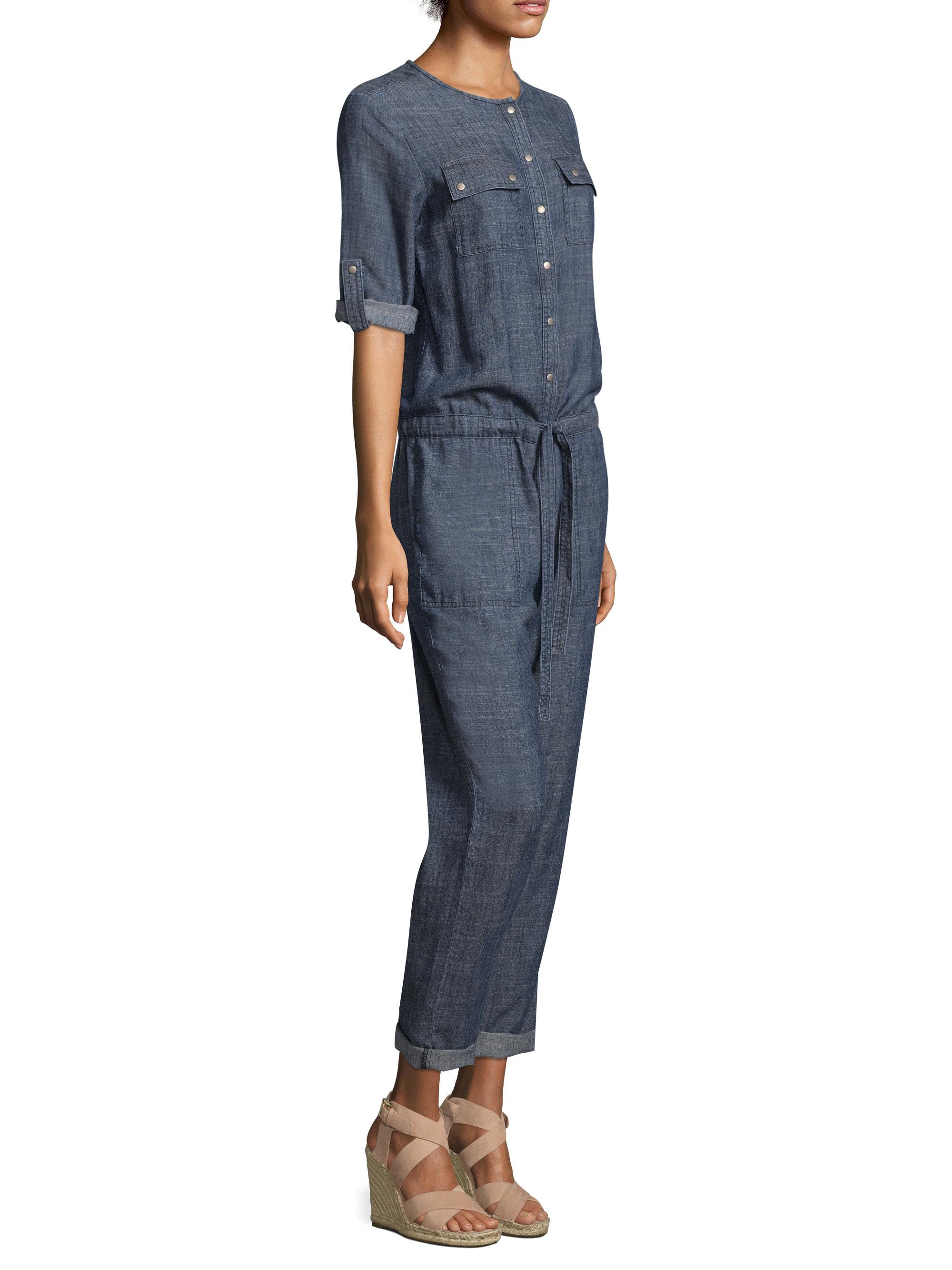 trina turk denim jumpsuit