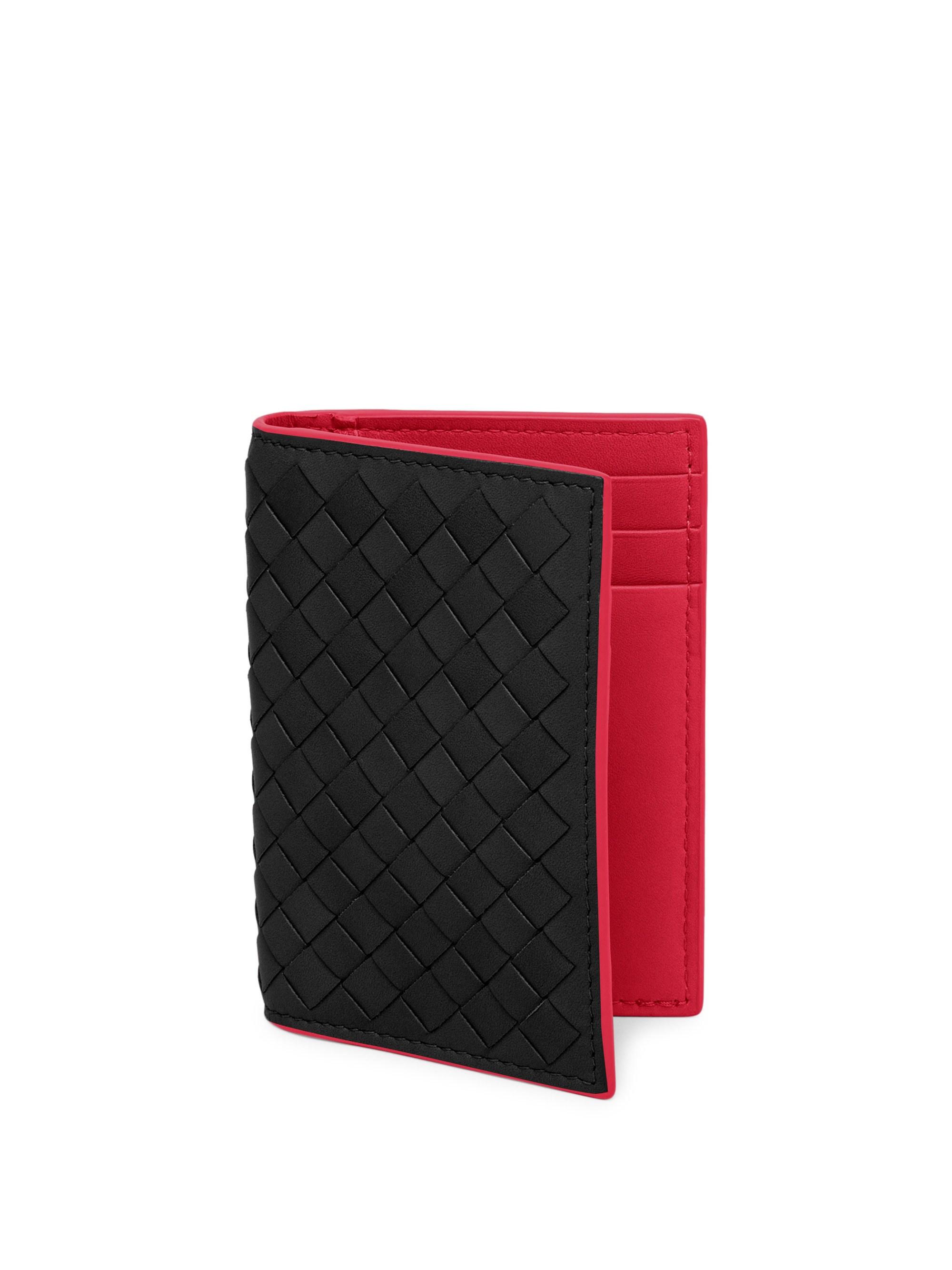 Black and red wallet
