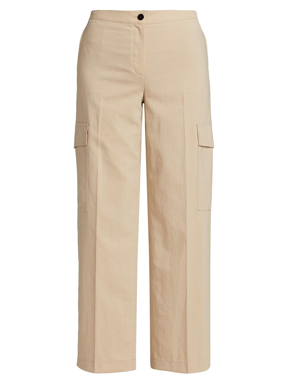 Theory Flat-front Cargo Pants in Natural | Lyst