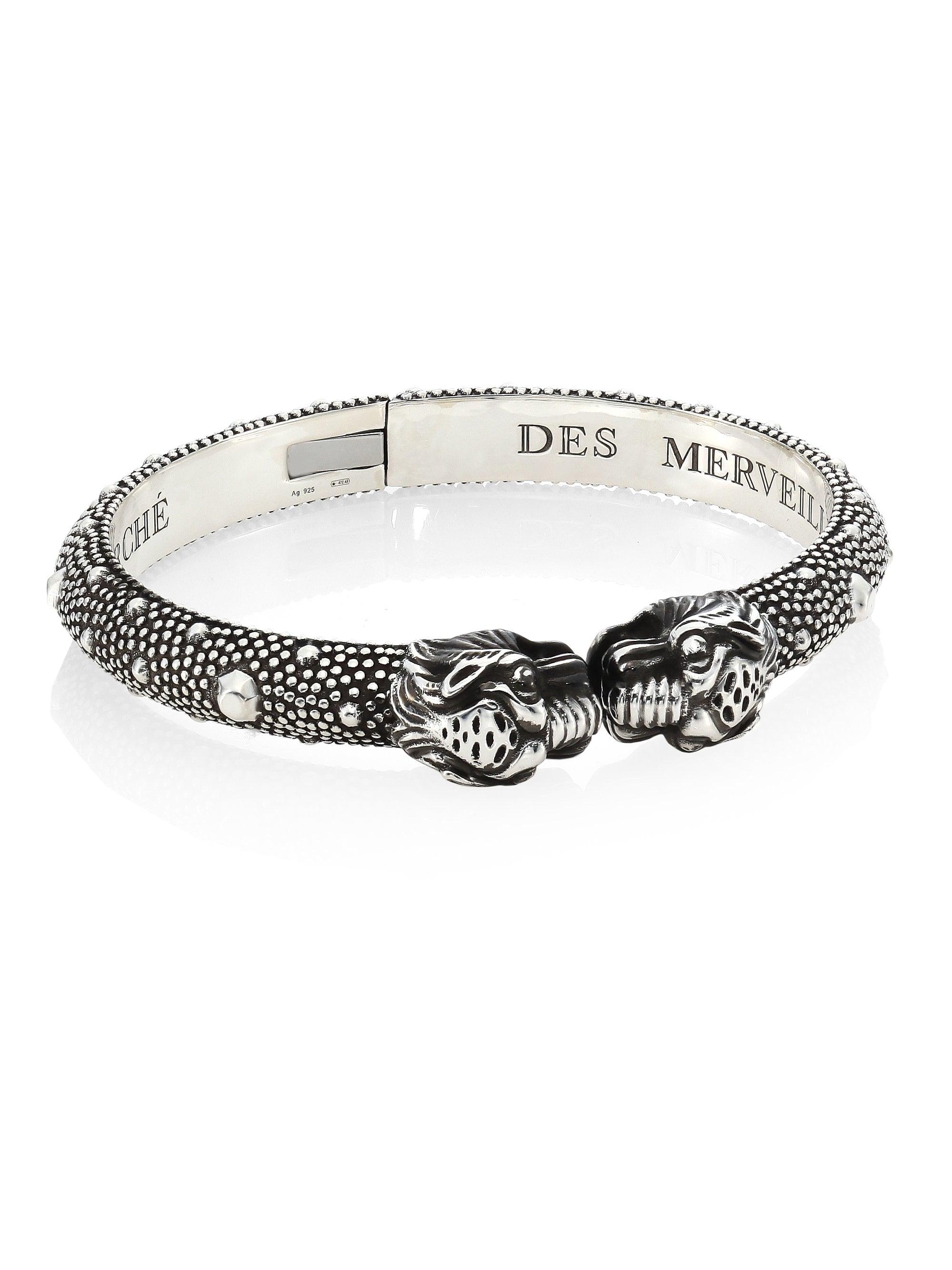 gucci tiger head bracelet