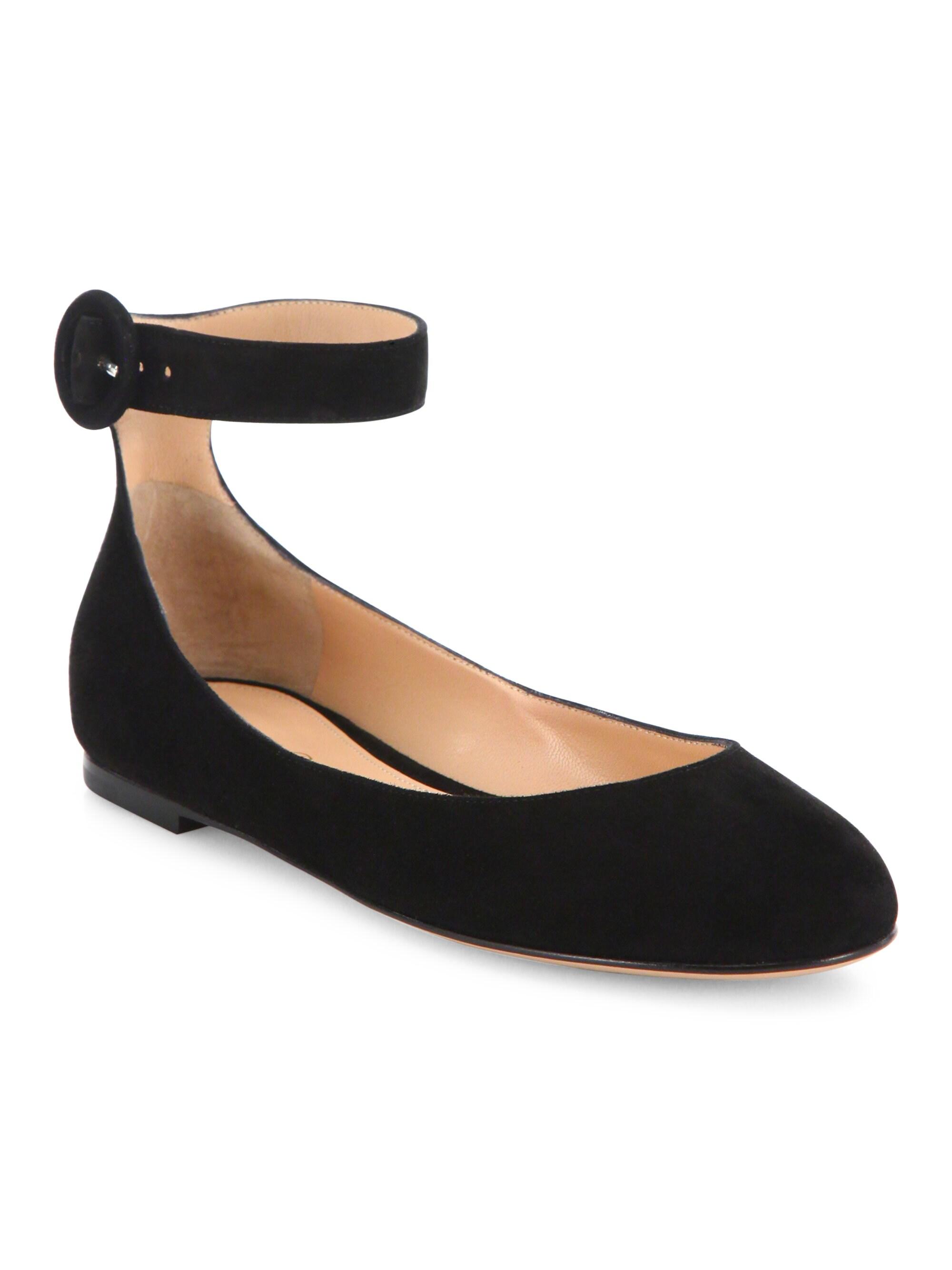ballet flats with a strap