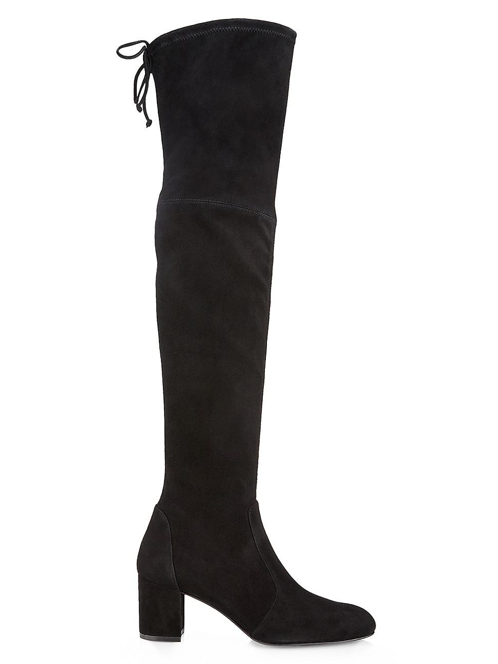Stuart Weitzman Yulianaland 60mm Leather Over-the-knee Boots in Black | Lyst