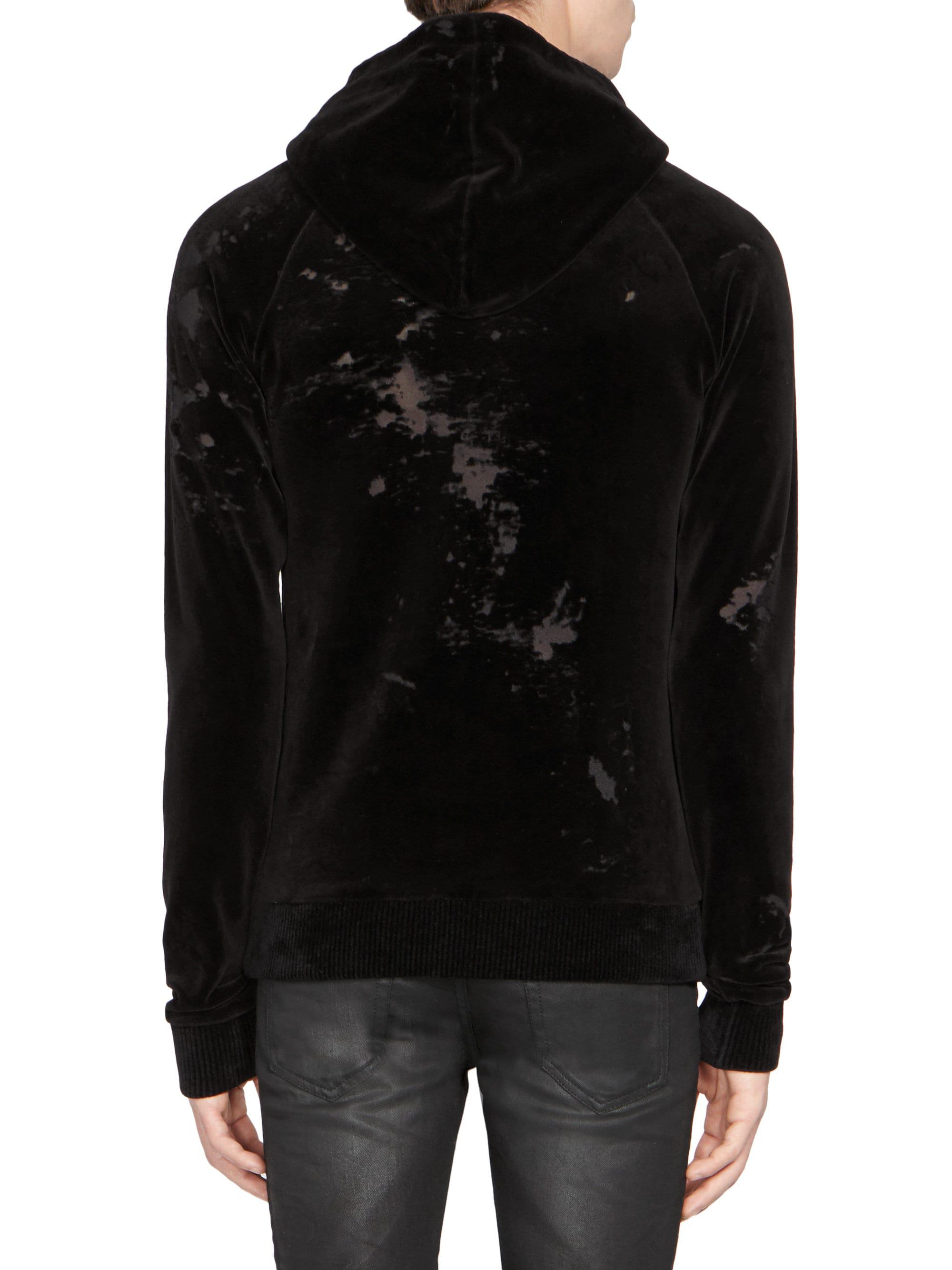 Saint laurent velvet hoodie Clearance