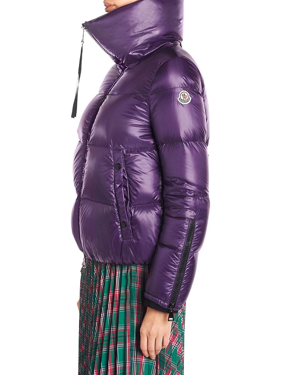 light purple puffer jacket