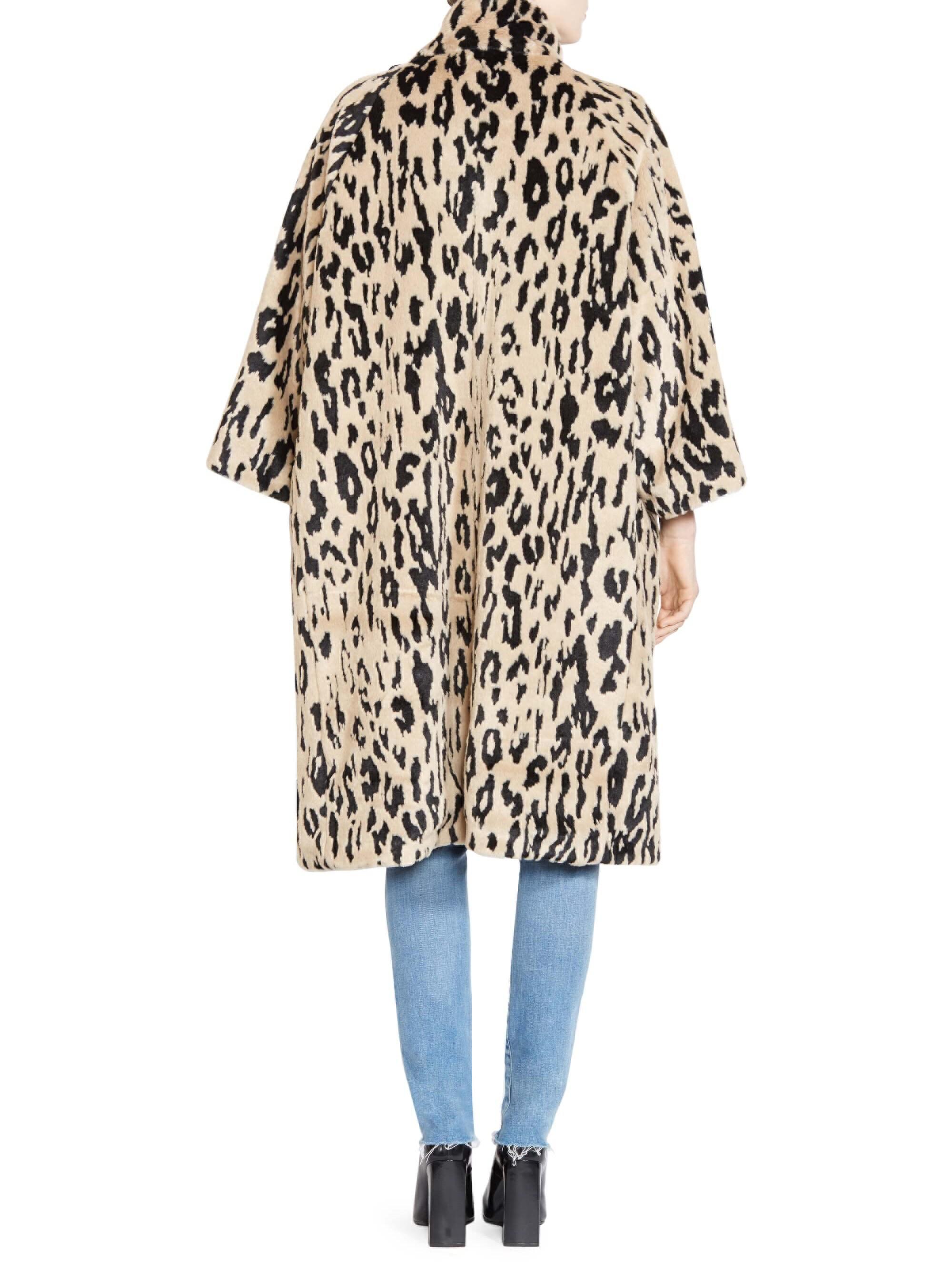 Balenciaga leopard coat Clearance