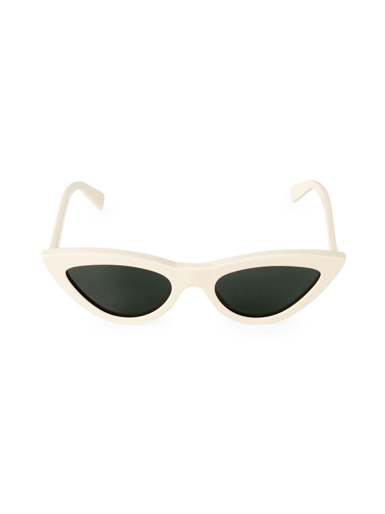 Céline Cat Eye Acetate Sunglasses in Cream (White) Save 25 Lyst