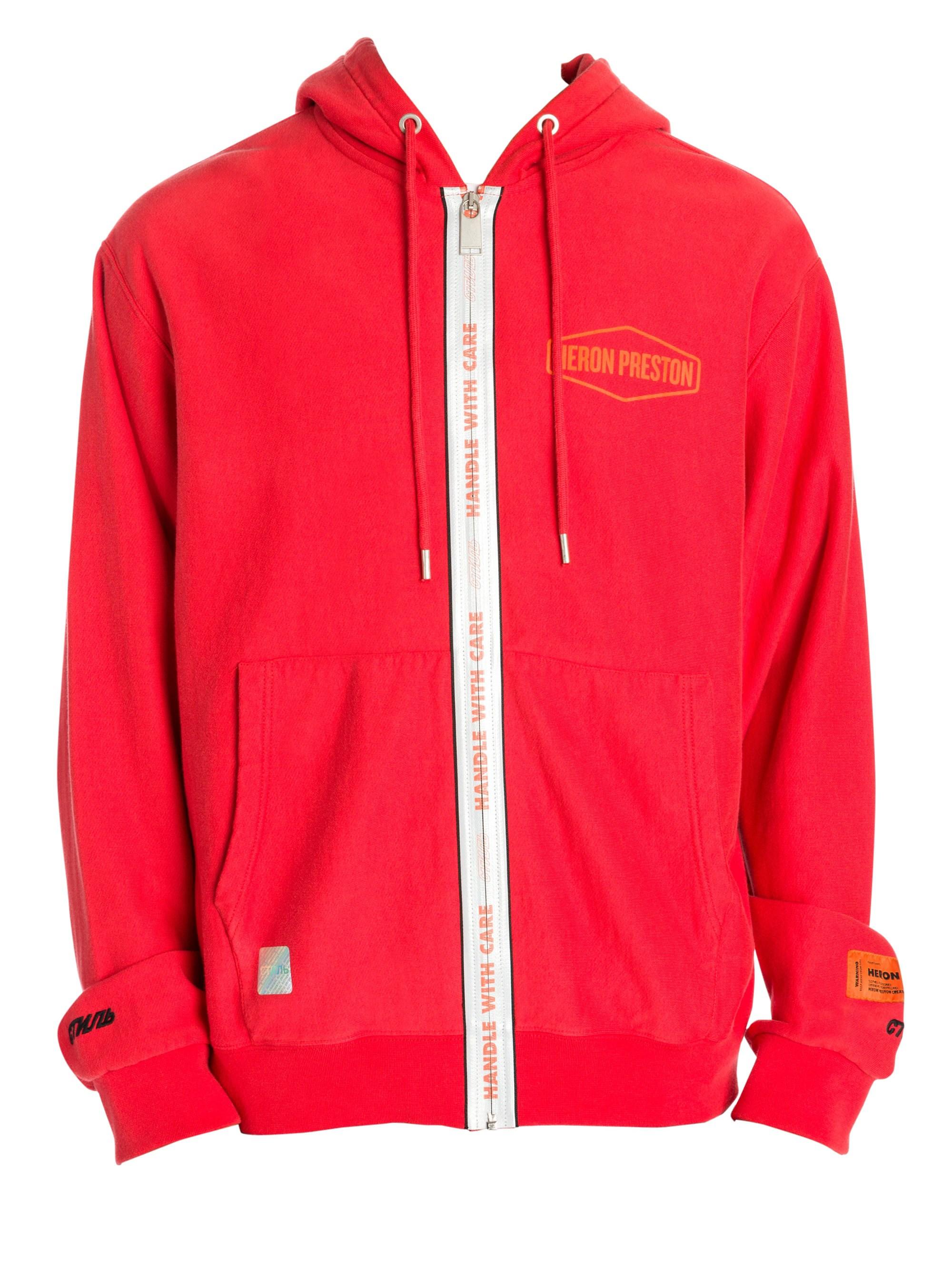 heron preston handle with care hoodie