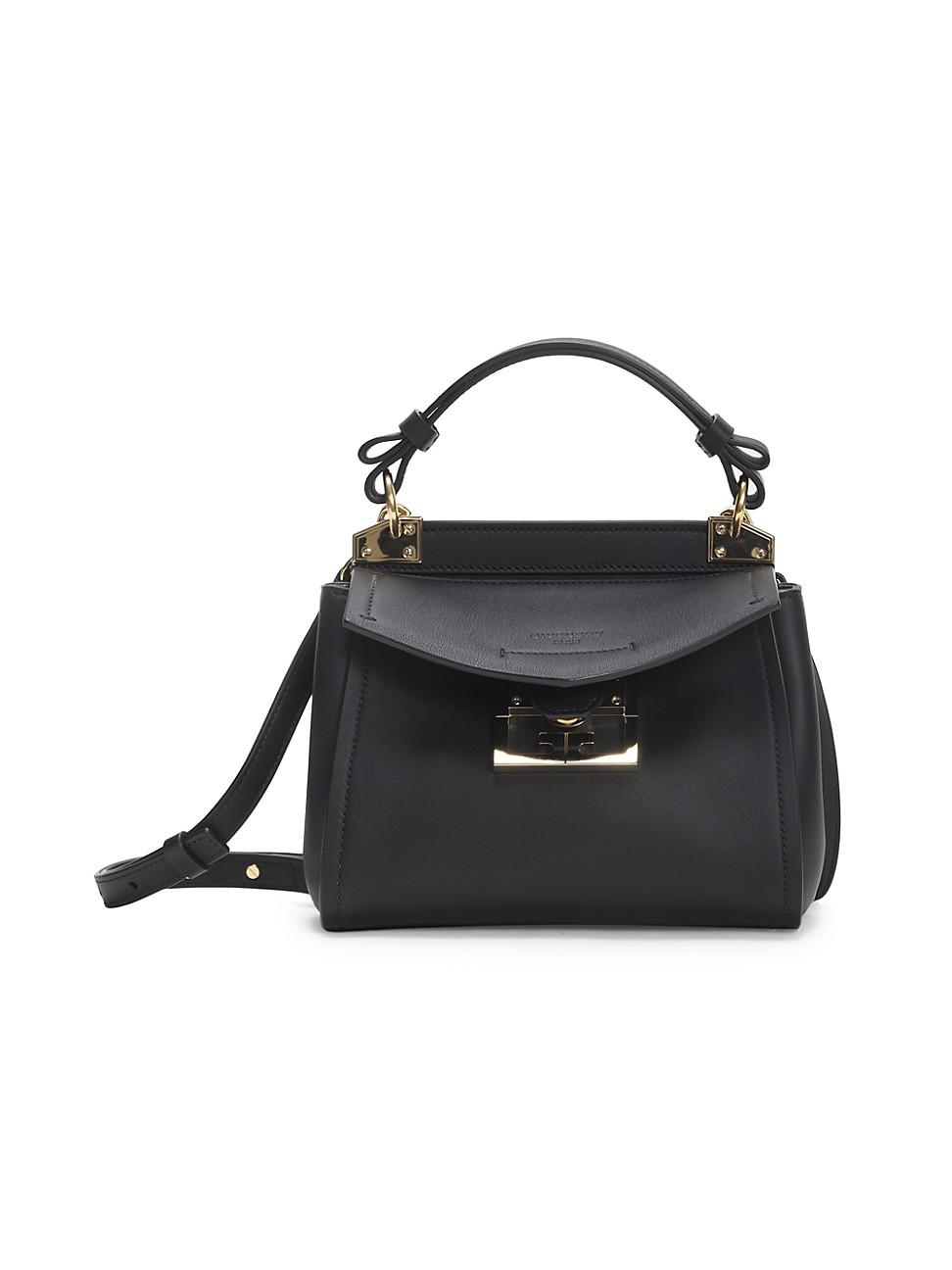 Givenchy Mini Mystic Leather Top Handle Bag in Black | Lyst