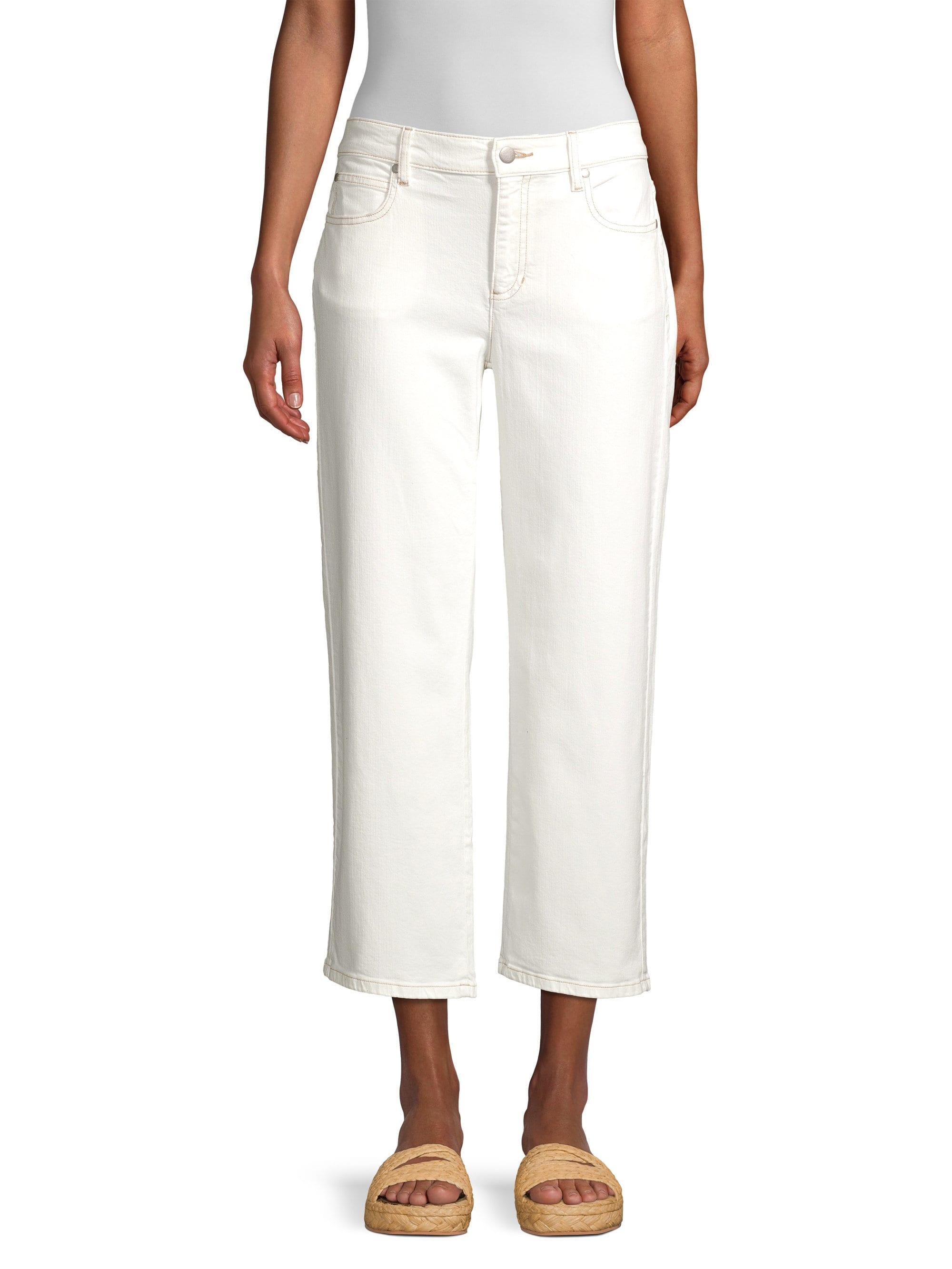 Lyst - Eileen Fisher Women's Undyed Organic Cotton Cropped Straight ...