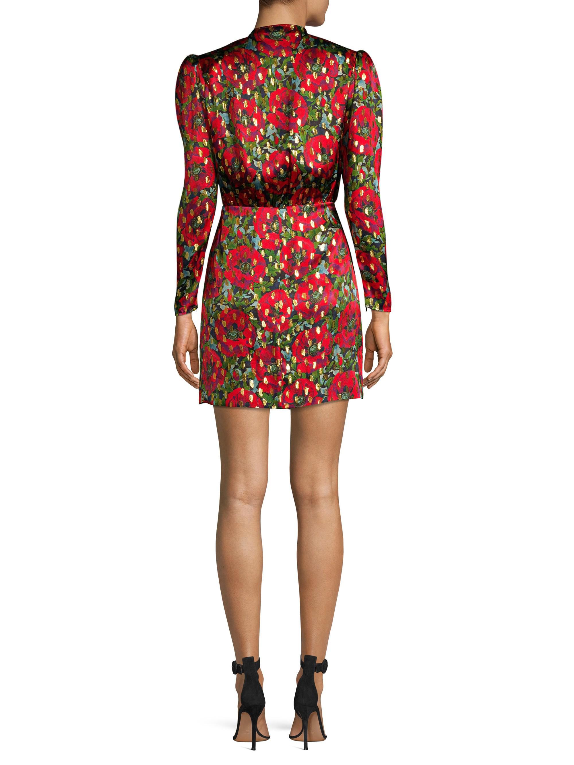 The Kooples Metallic Dot Floral Mini 