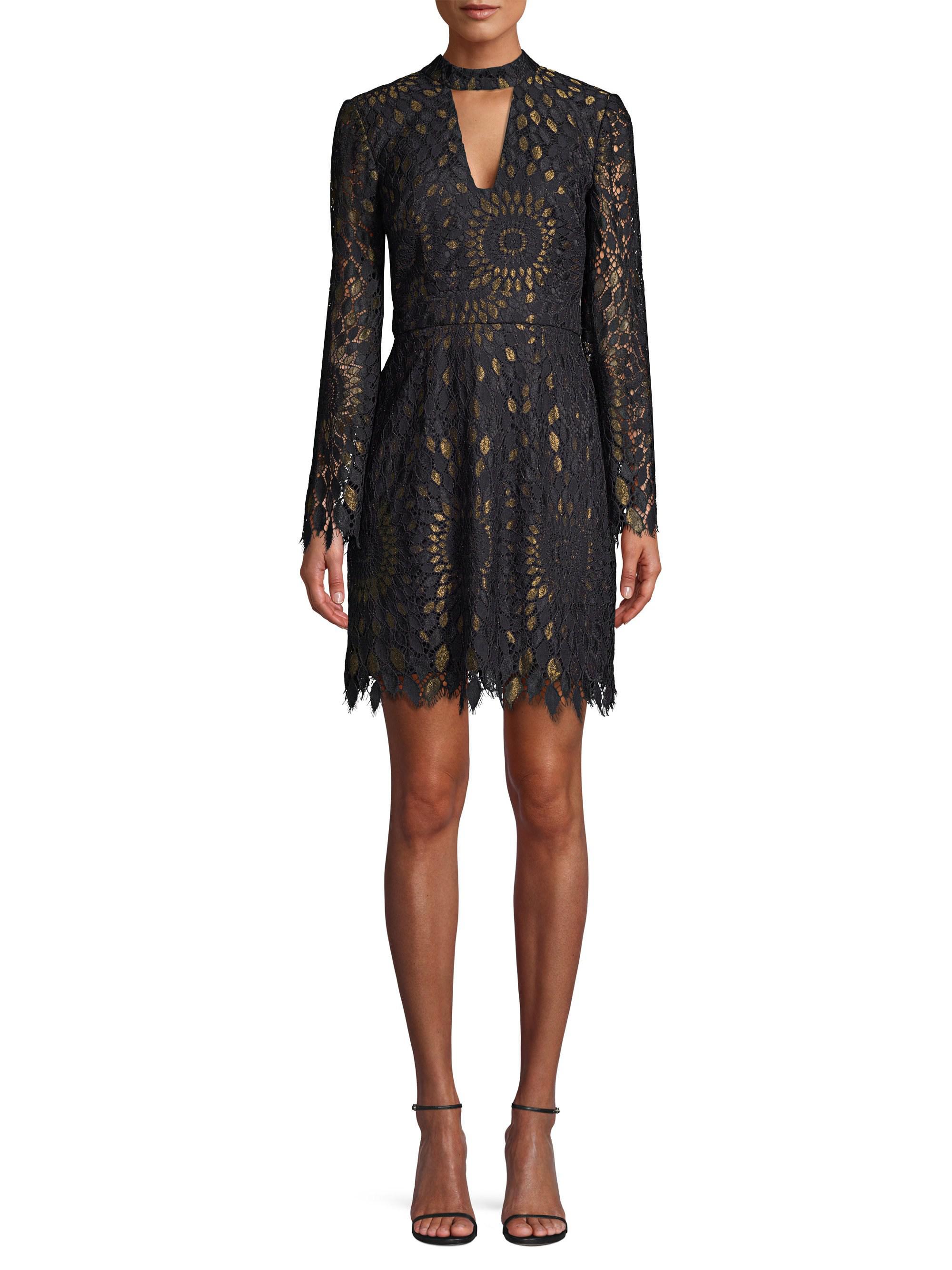 trina turk central lace dress