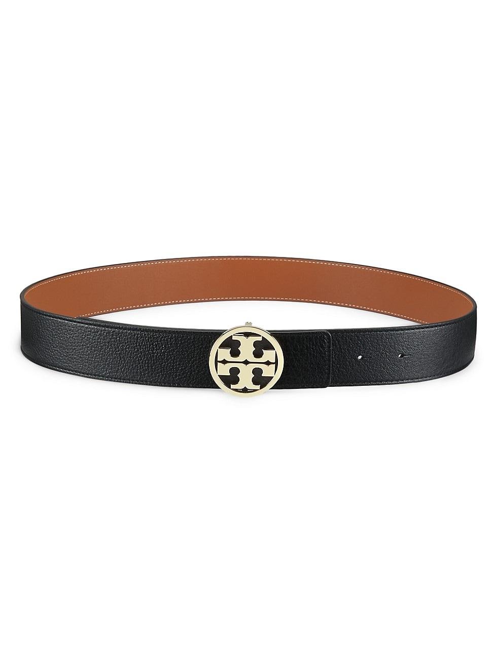 Tory Burch Reversible Miller Leather Belt in Brown | Lyst