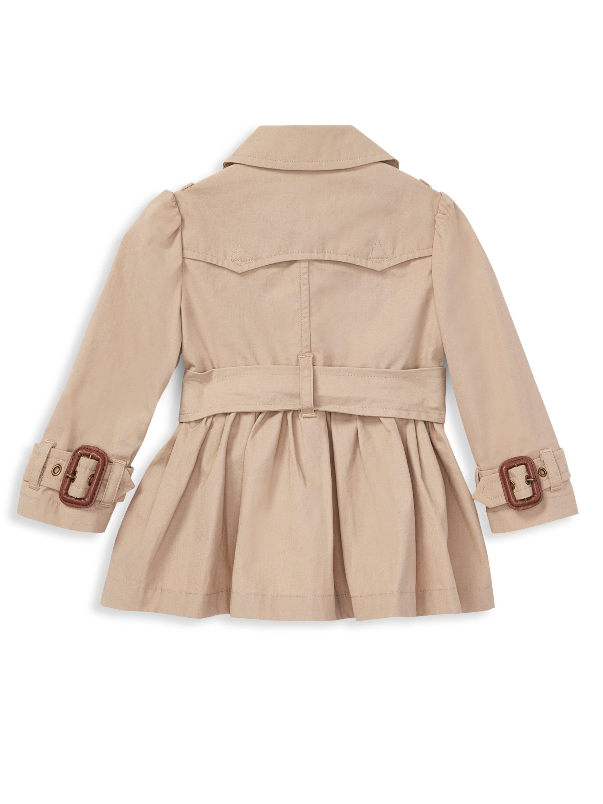 ralph lauren girls trench coat