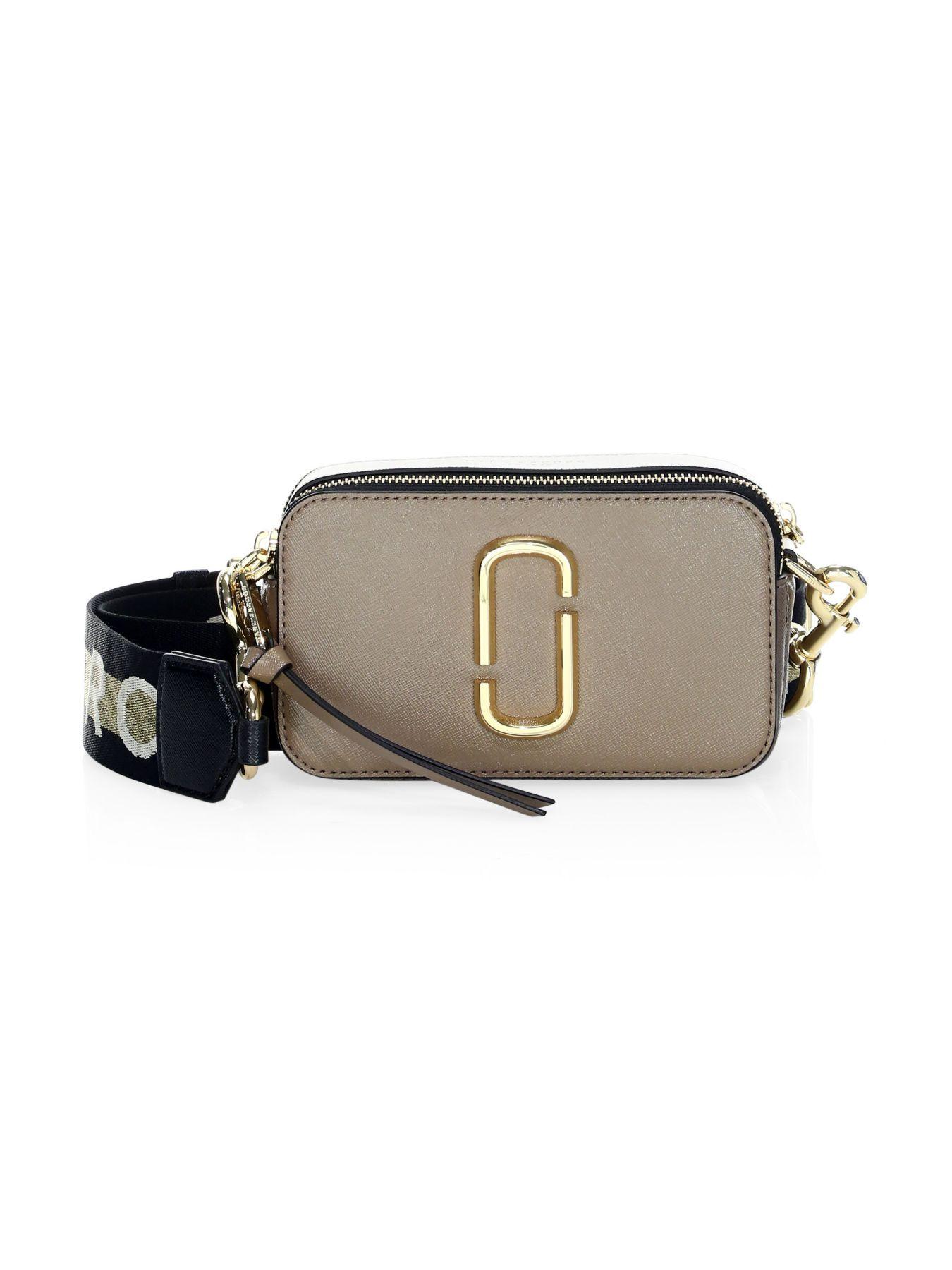 Marc Jacobs The Snapshot Leather Camera Bag in French Grey (Gray) - Lyst