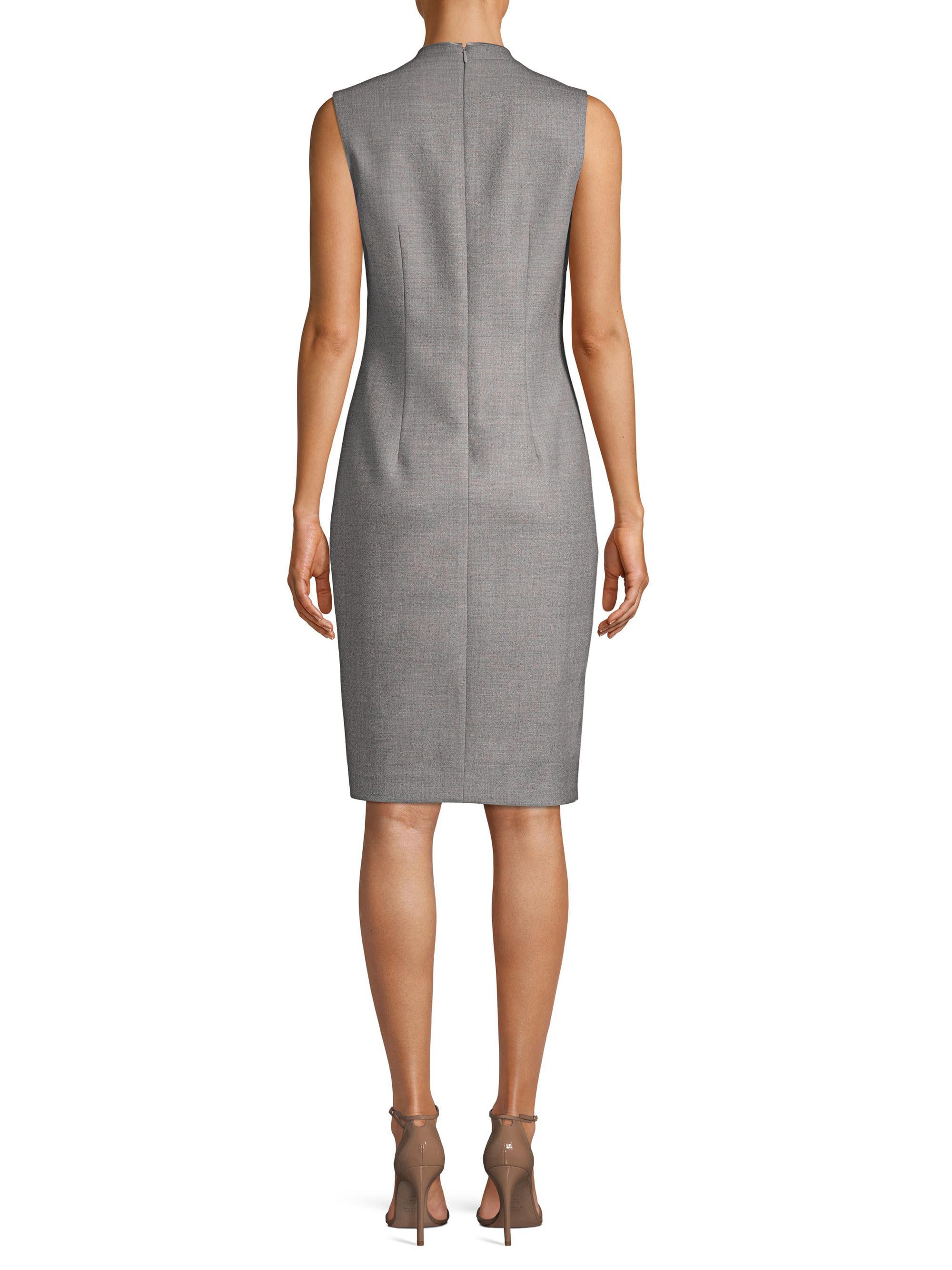 light grey sheath dress