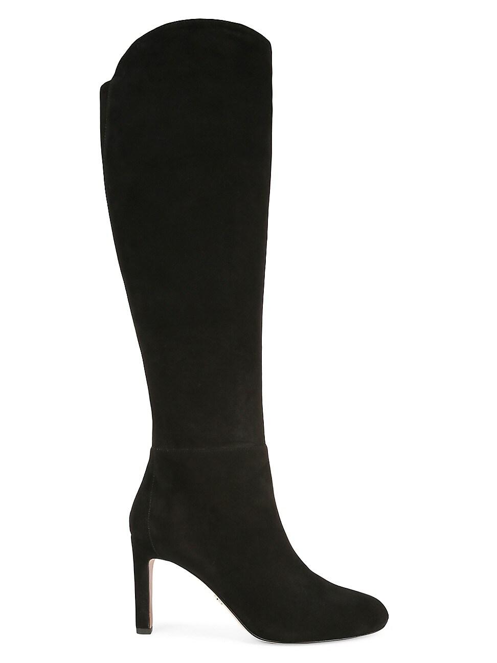 Sam Edelman Shauna Leather Knee-high Boots in Black | Lyst