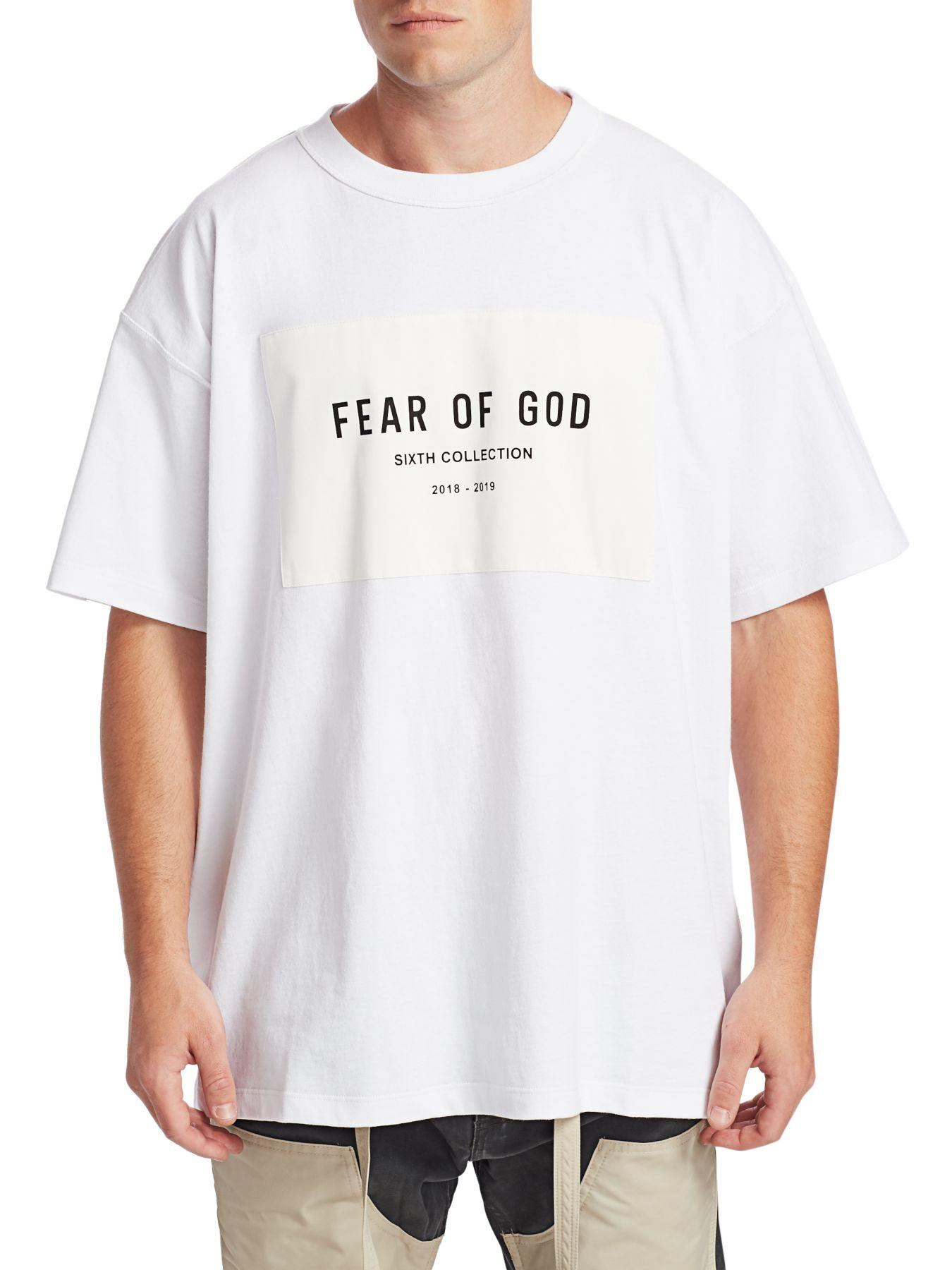 Fear Of God Cotton 6th Collection Tee in White for Men - Lyst
