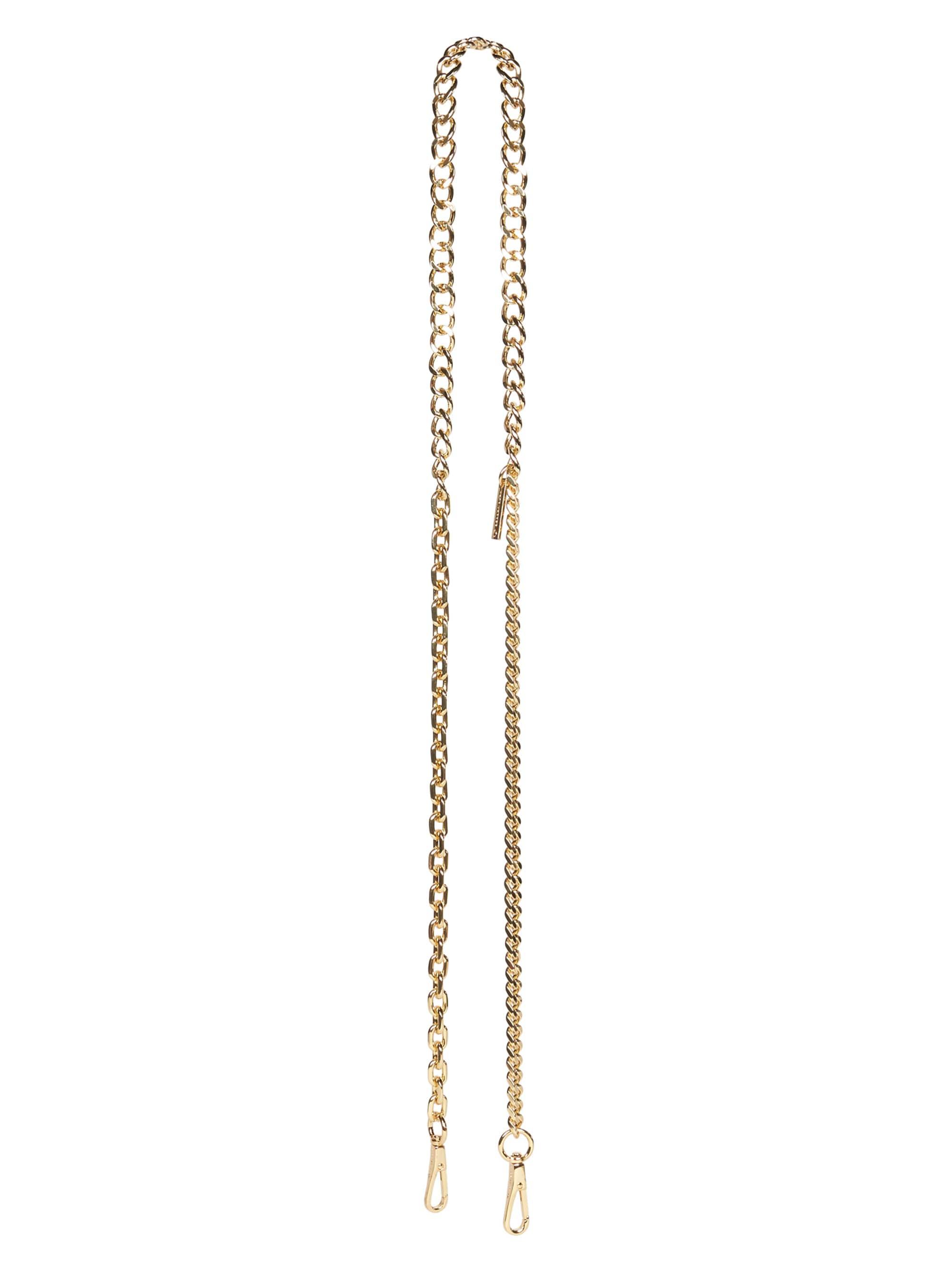 Marc Jacobs The Heart Charm Chain Shoulder Strap in Metallic
