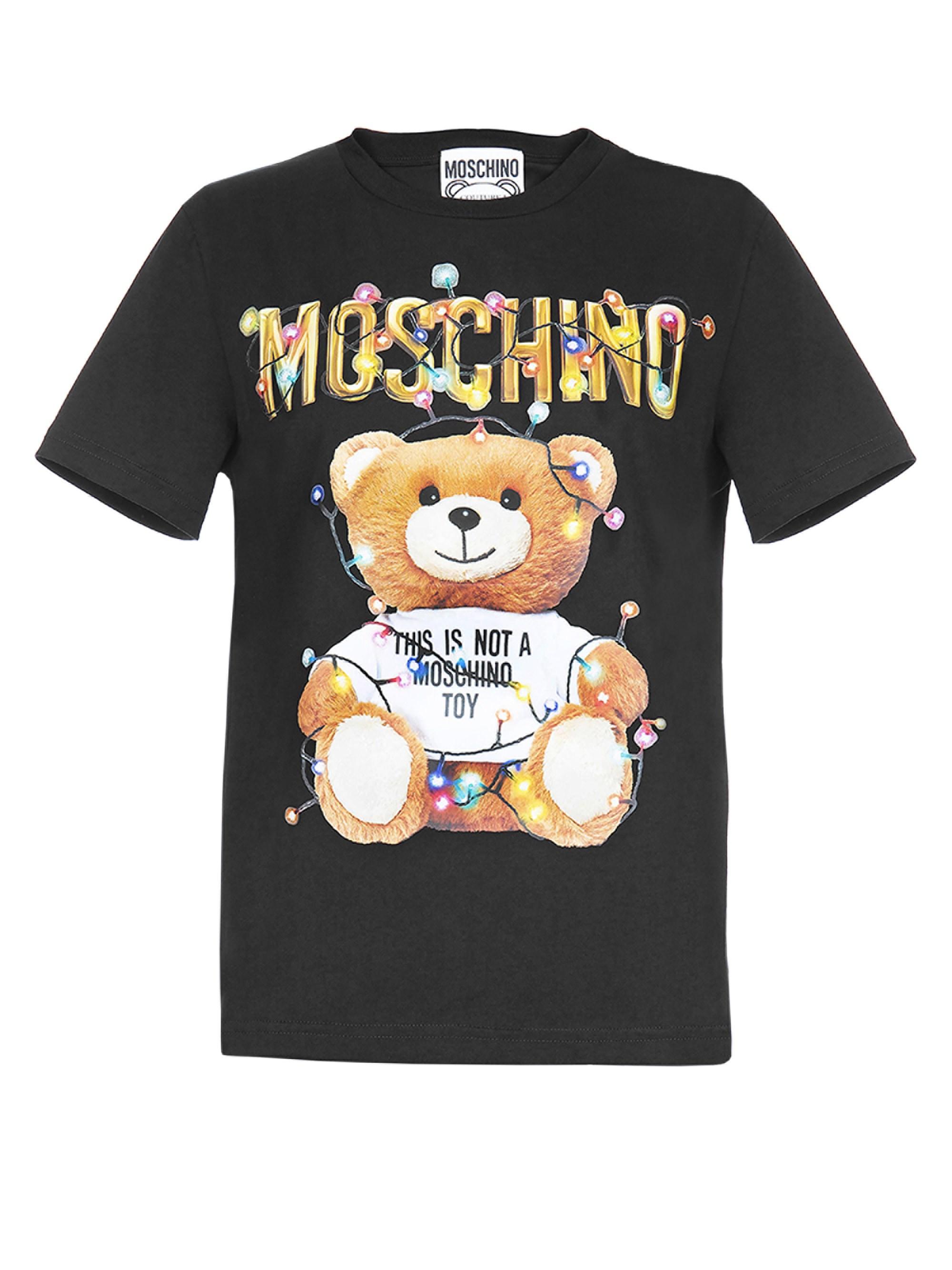 Moschino Cotton Toy Print T-shirt in Black - Lyst