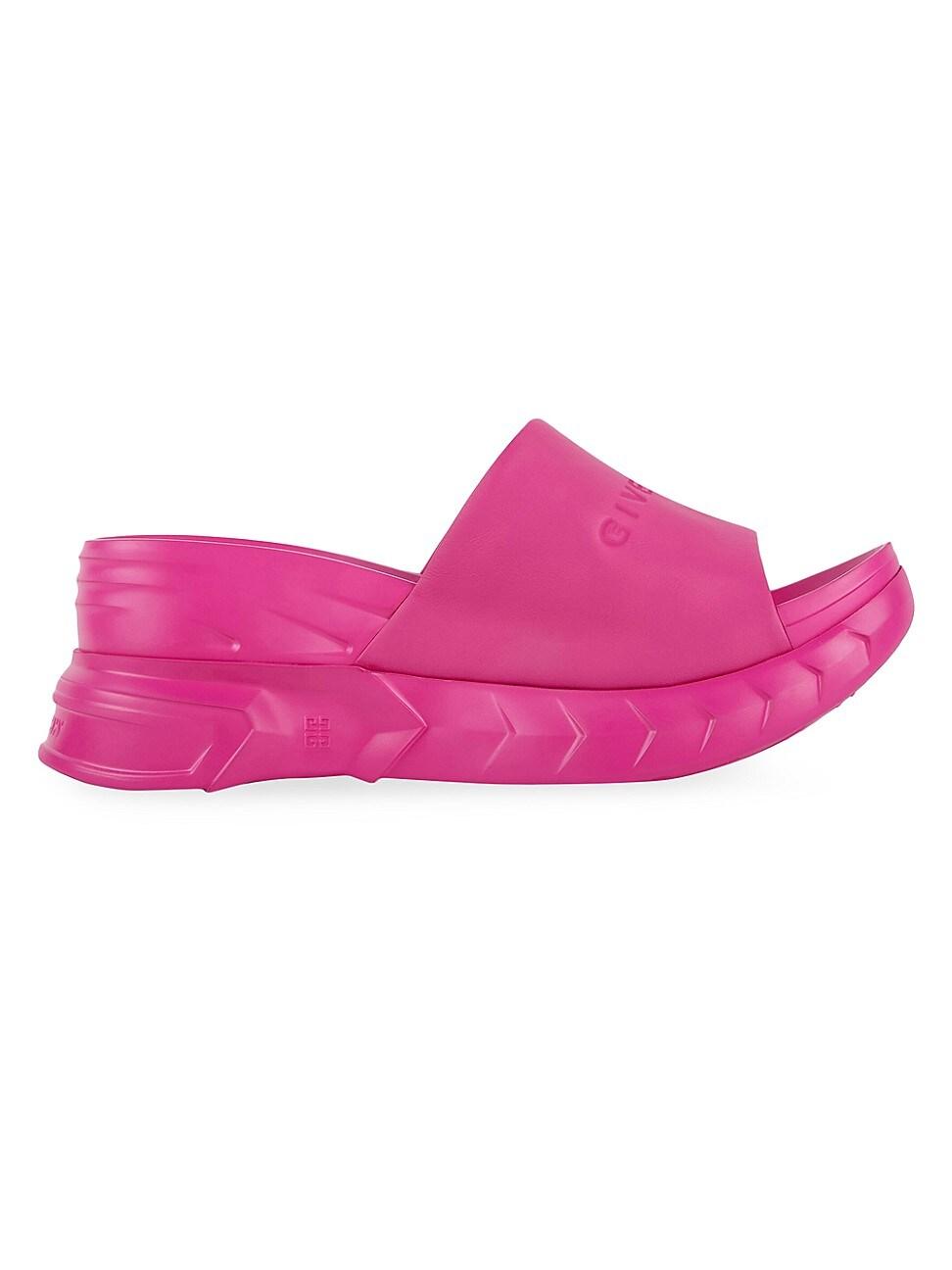 Givenchy Marshmallow Wedge Sandals In Leather in Pink | Lyst