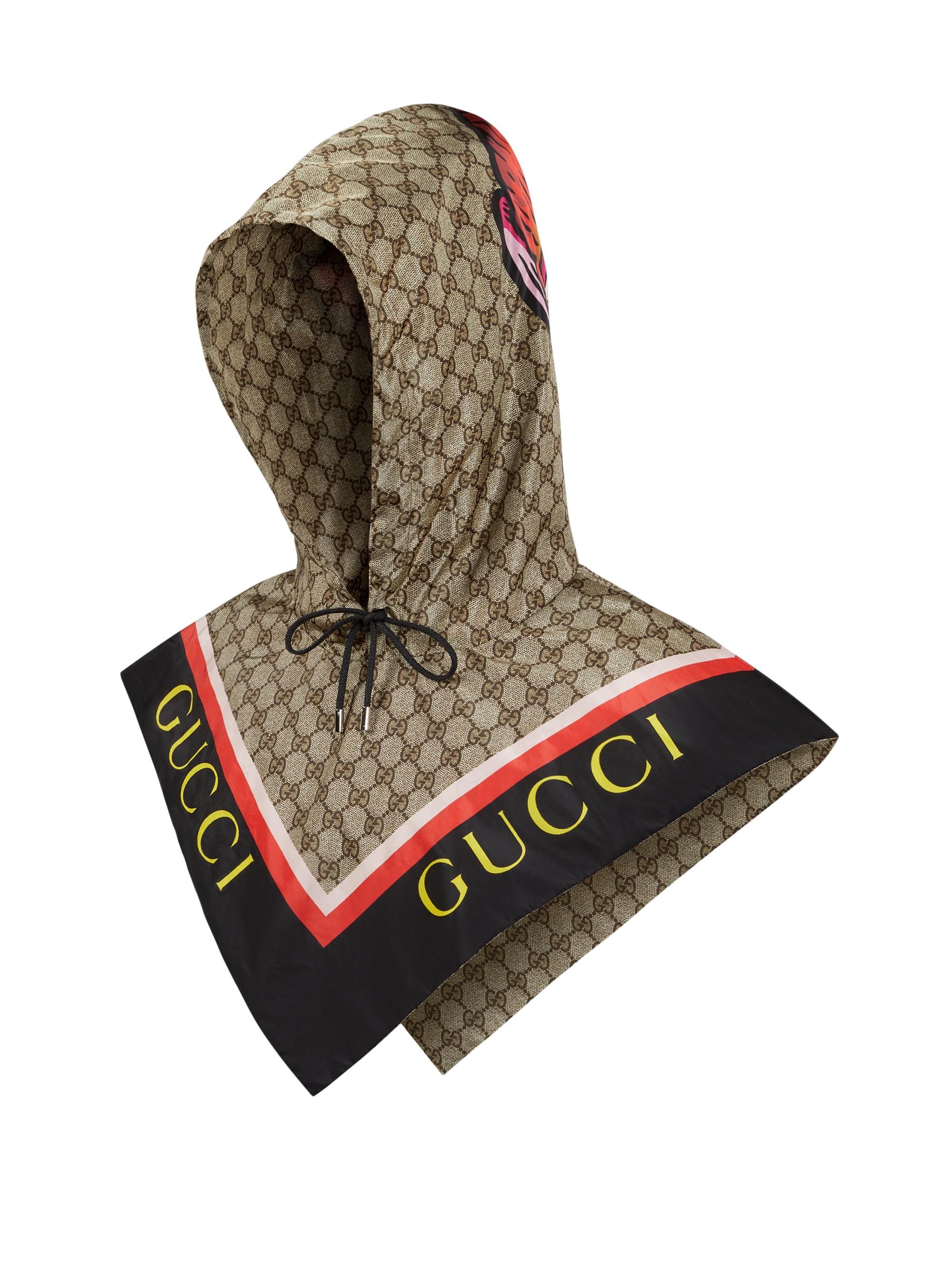 gucci hooded scarf