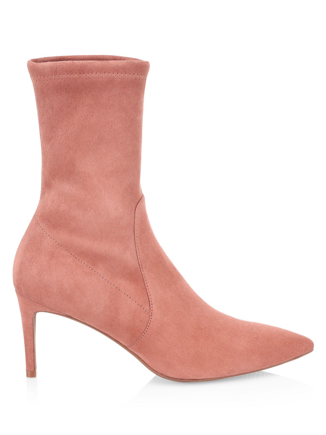 pink suede boots