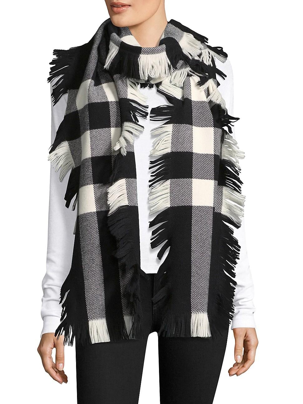 burberry fringe scarf