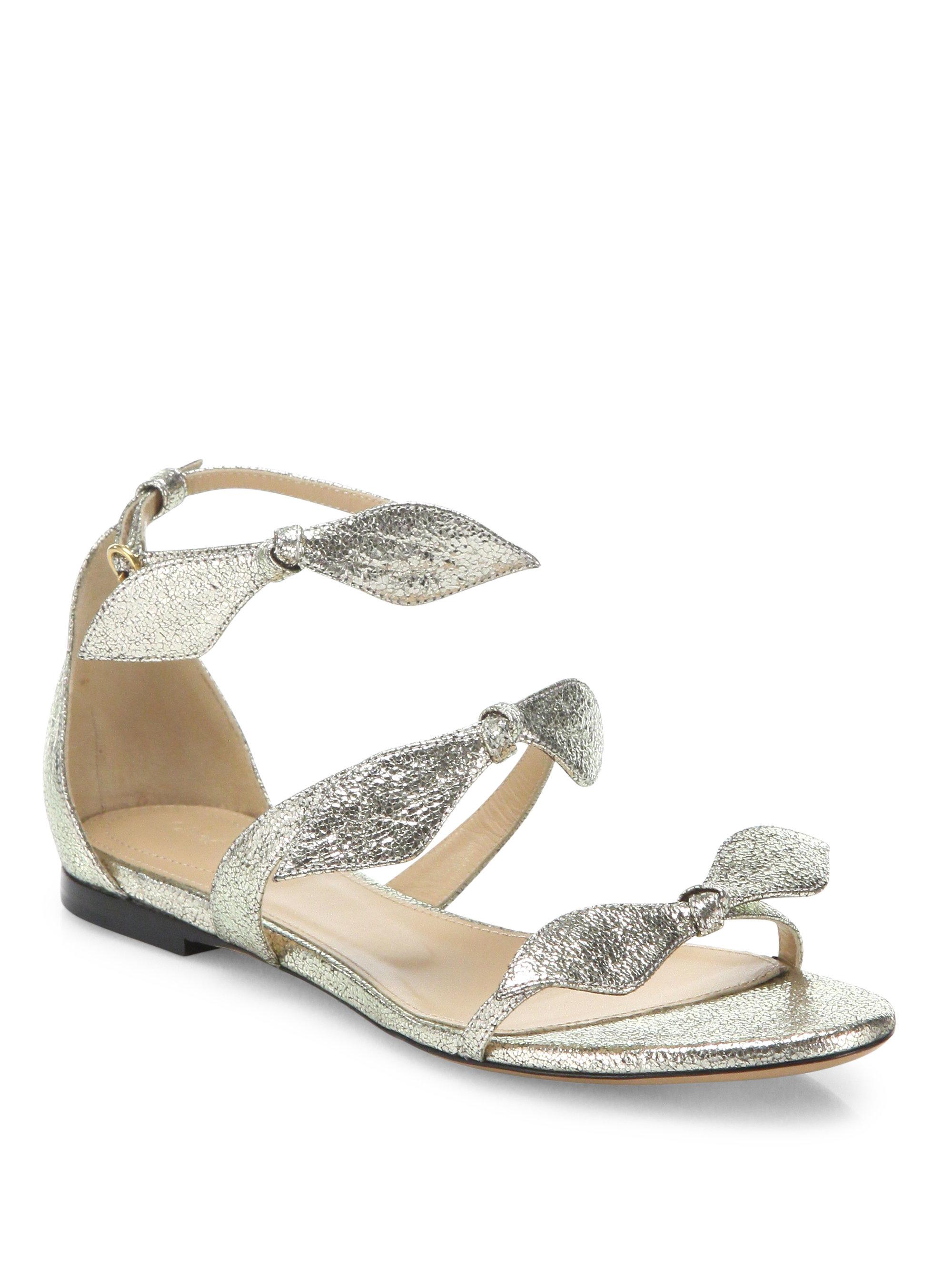 mia metallic sandals