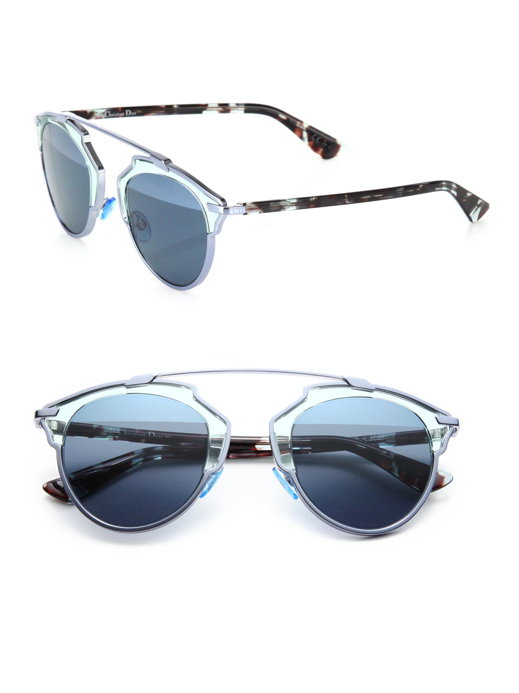 Dior So Real 48mm Pantos Sunglasses in GreenBlue (Blue) Lyst